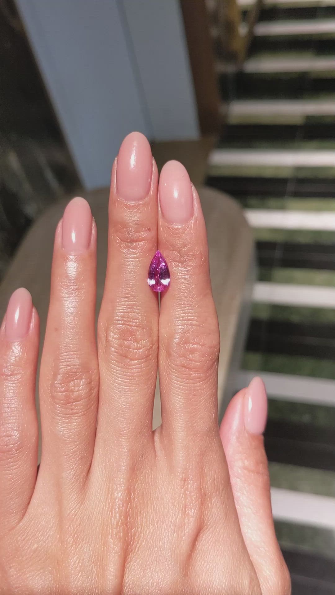 2.02 Ct. Pink Sapphire from Ceylon (Sri Lanka) Size Video