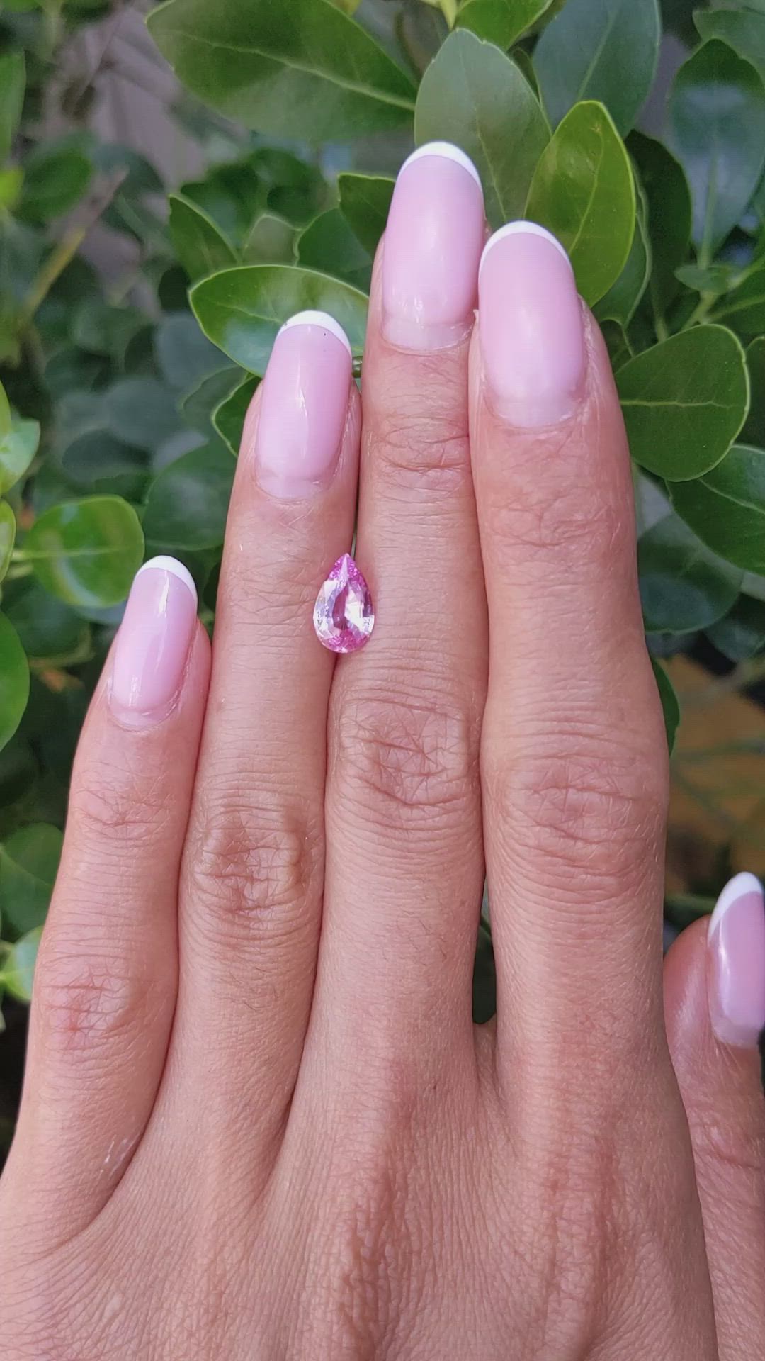 1.38 Ct. Pink Sapphire from Ceylon (Sri Lanka) Size Video