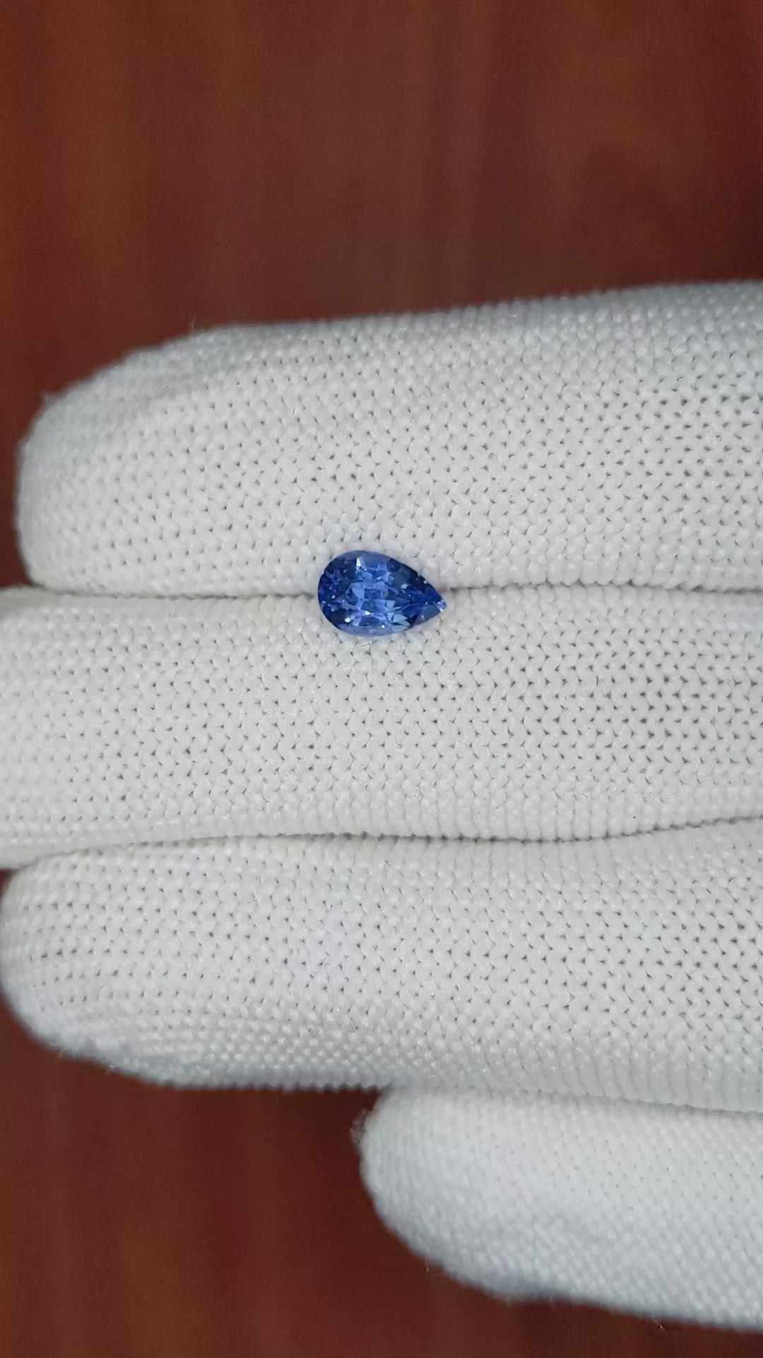 1.19 Ct. Blue Sapphire from Ceylon (Sri Lanka) Size Video