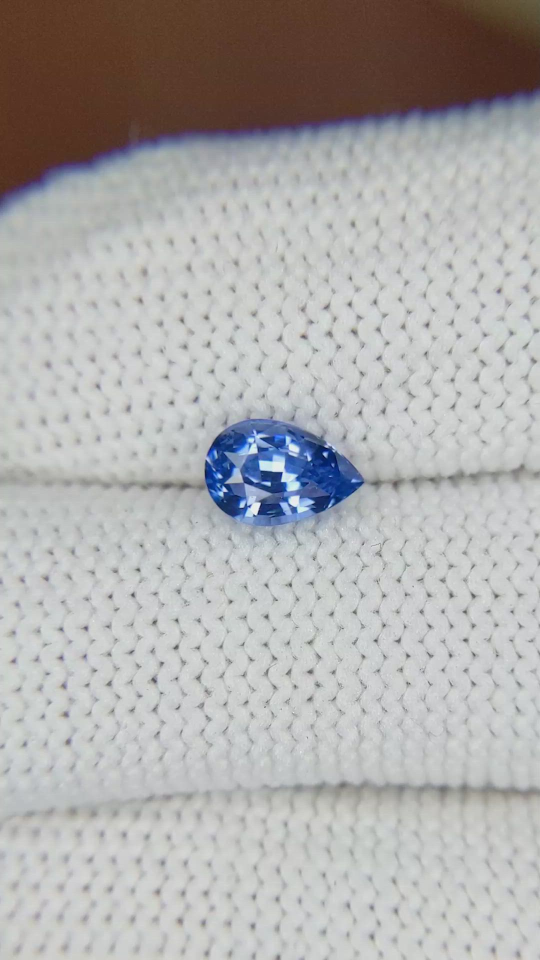 1.19 Ct. Blue Sapphire from Ceylon (Sri Lanka) Size Video