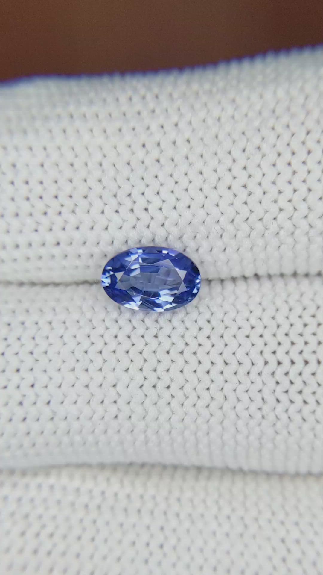 1.20 Ct. Blue Sapphire from Ceylon (Sri Lanka) Size Video