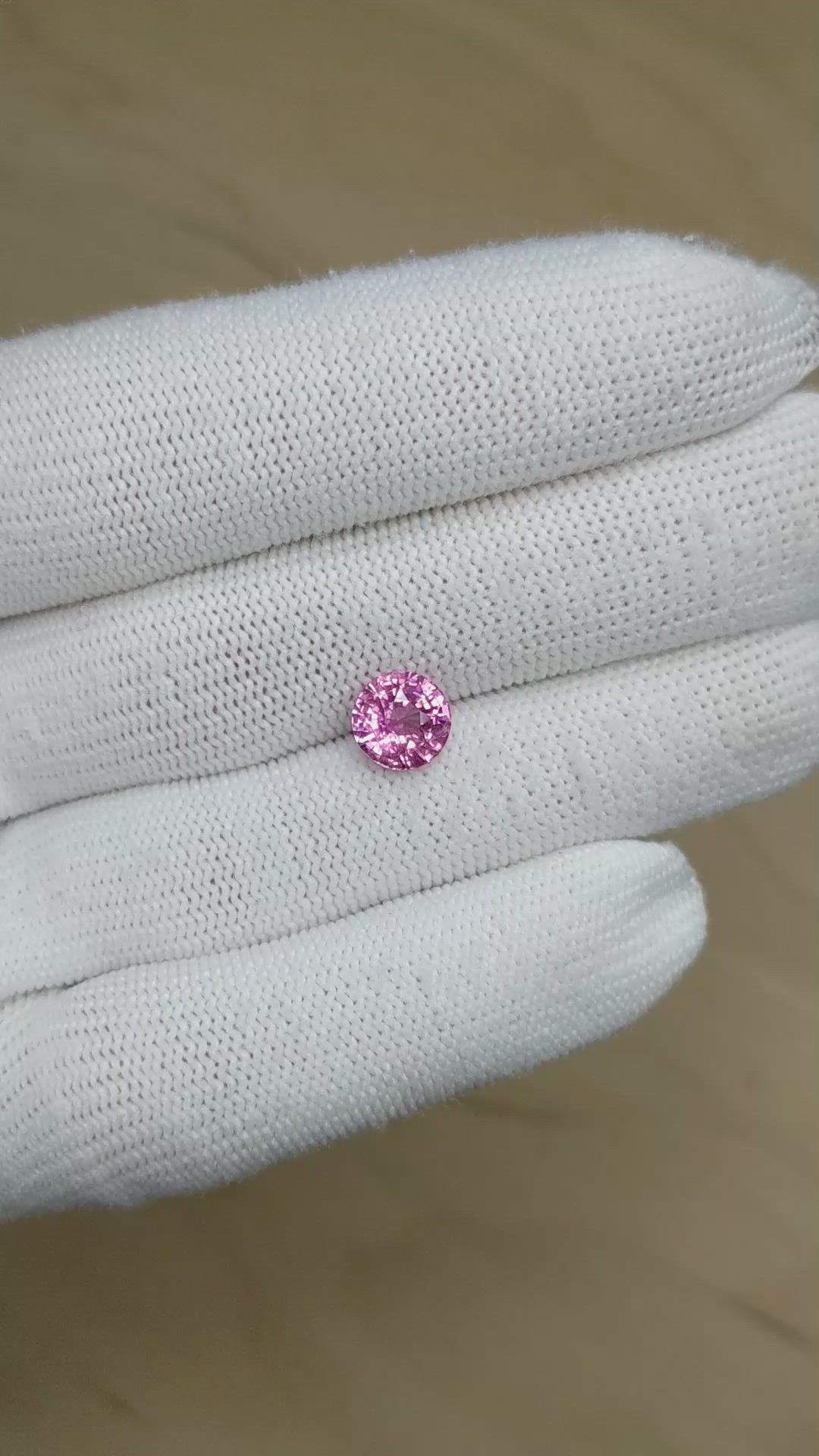 2.52 Ct. Pink Sapphire from Madagascar Size Video