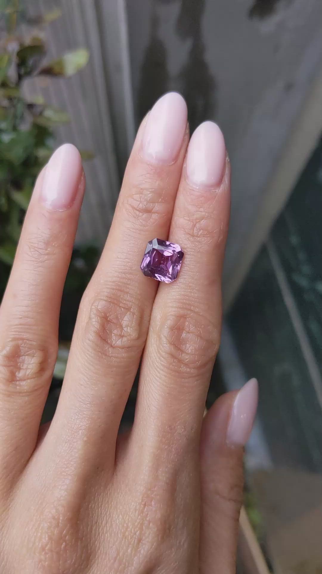 4.47 Ct. Purplish Pink Sapphire from Madagascar Size Video
