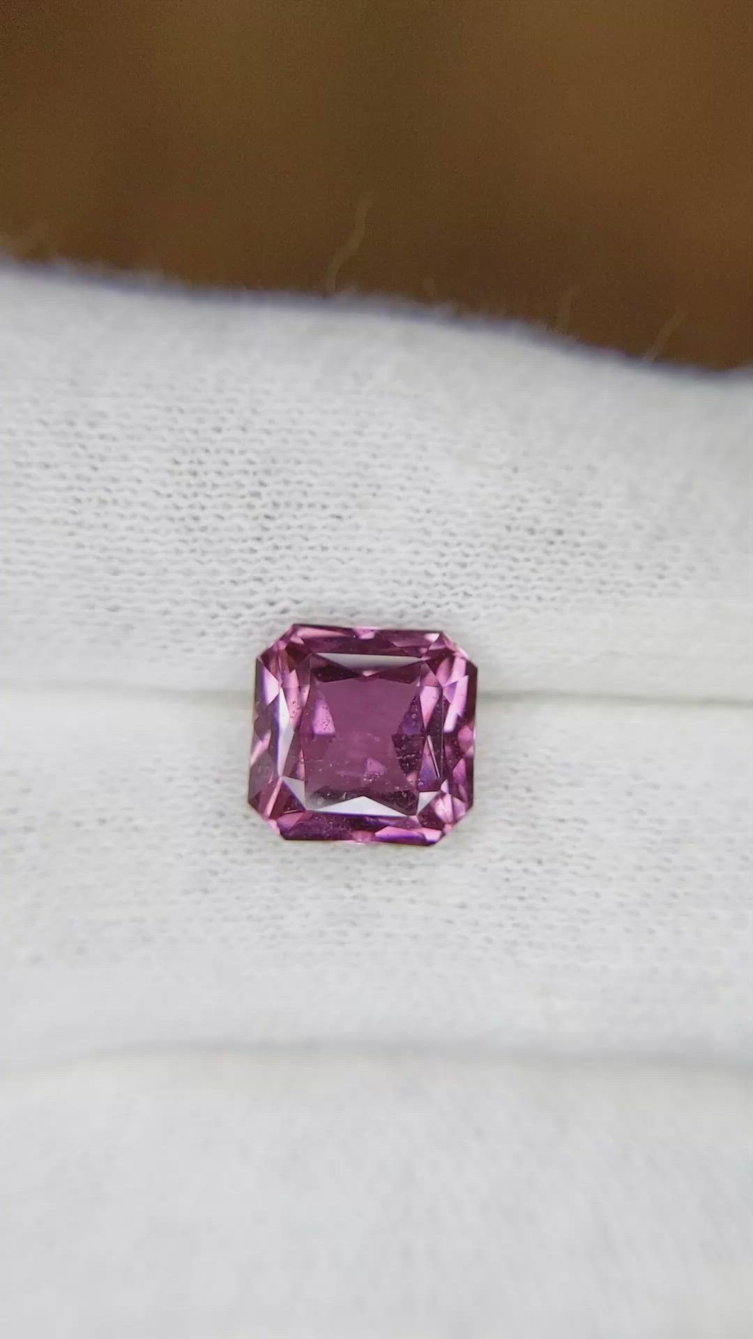 4.47 Ct. Purplish Pink Sapphire from Madagascar Size Video