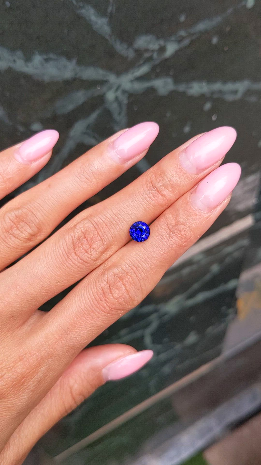 1.46 Ct. Blue Sapphire from Ceylon (Sri Lanka) Size Video