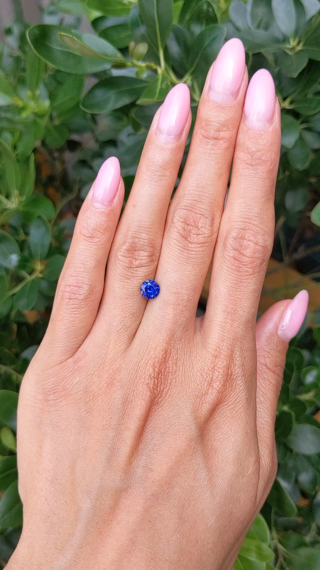 1.11 Ct. Blue Sapphire from Ceylon (Sri Lanka) Size Video