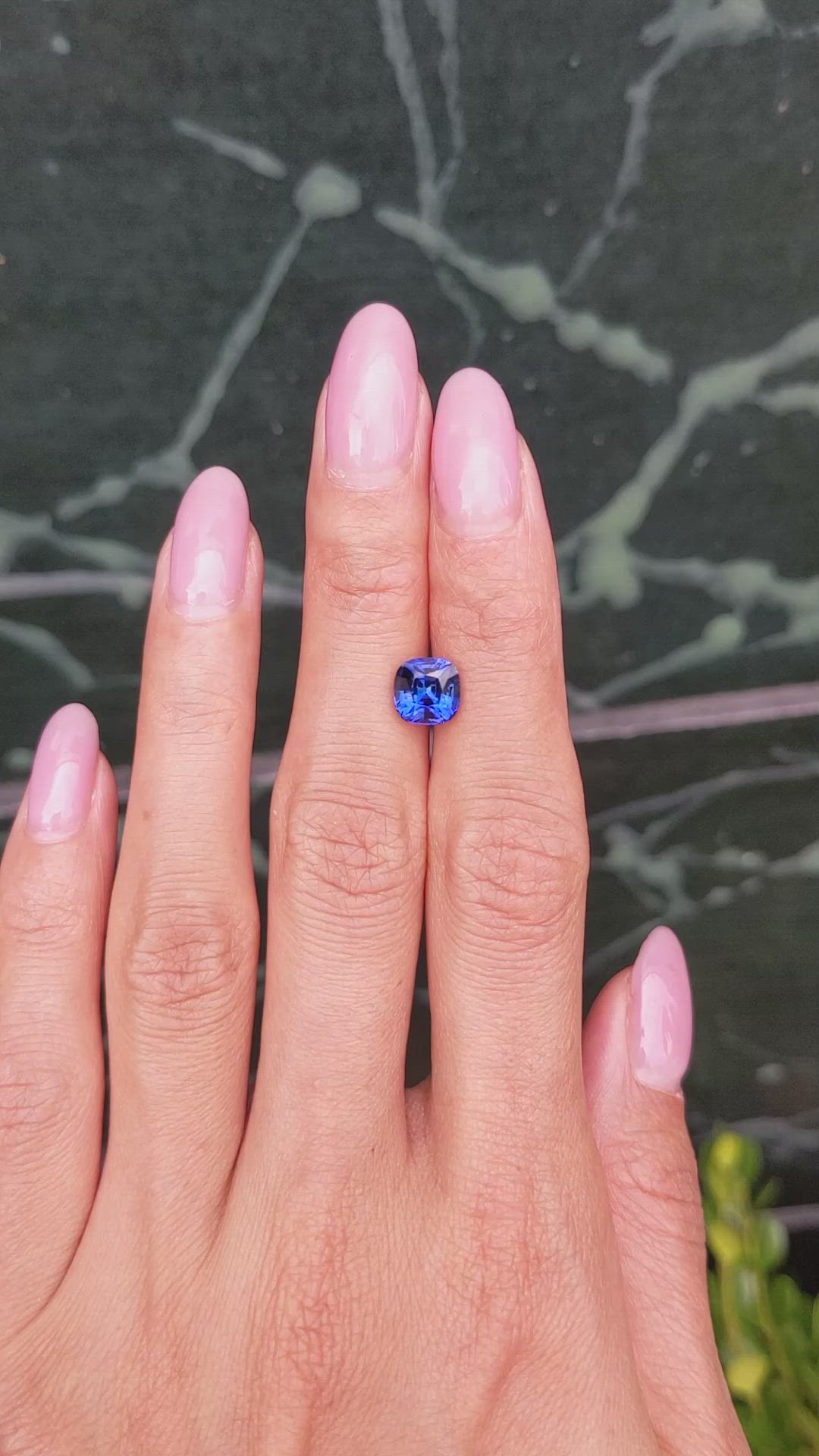 2.37 Ct. Blue Sapphire from Ceylon (Sri Lanka) Size Video