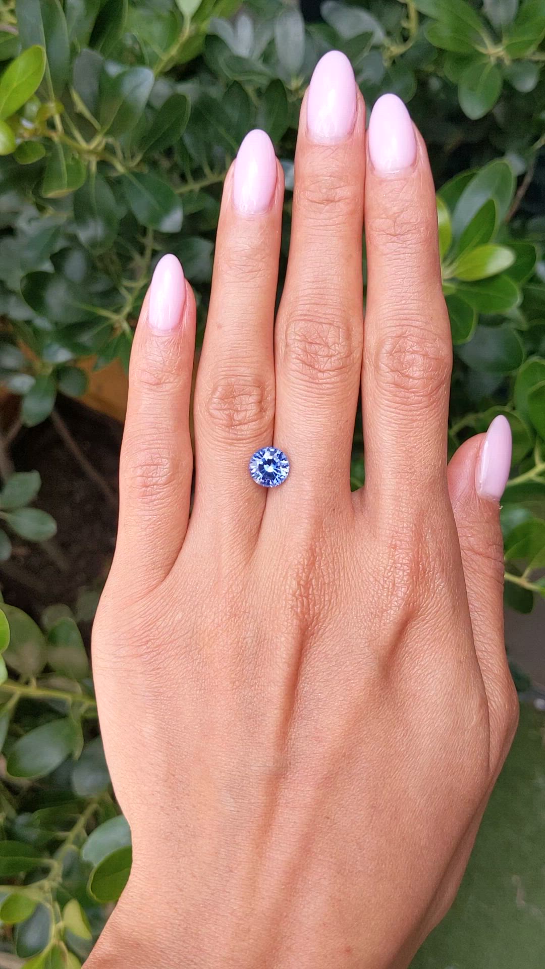 2.55 Ct. Blue Sapphire from Ceylon (Sri Lanka) Size Video