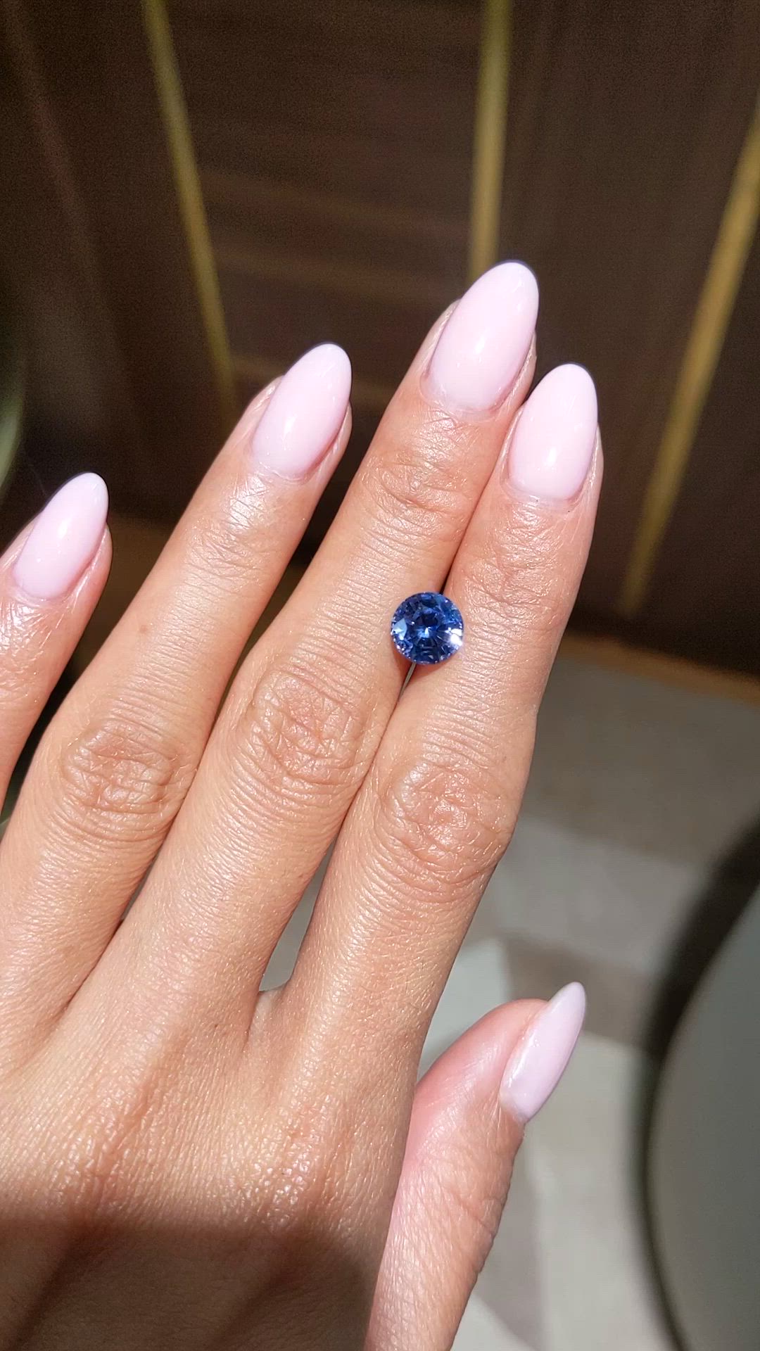 2.55 Ct. Blue Sapphire from Ceylon (Sri Lanka) Size Video
