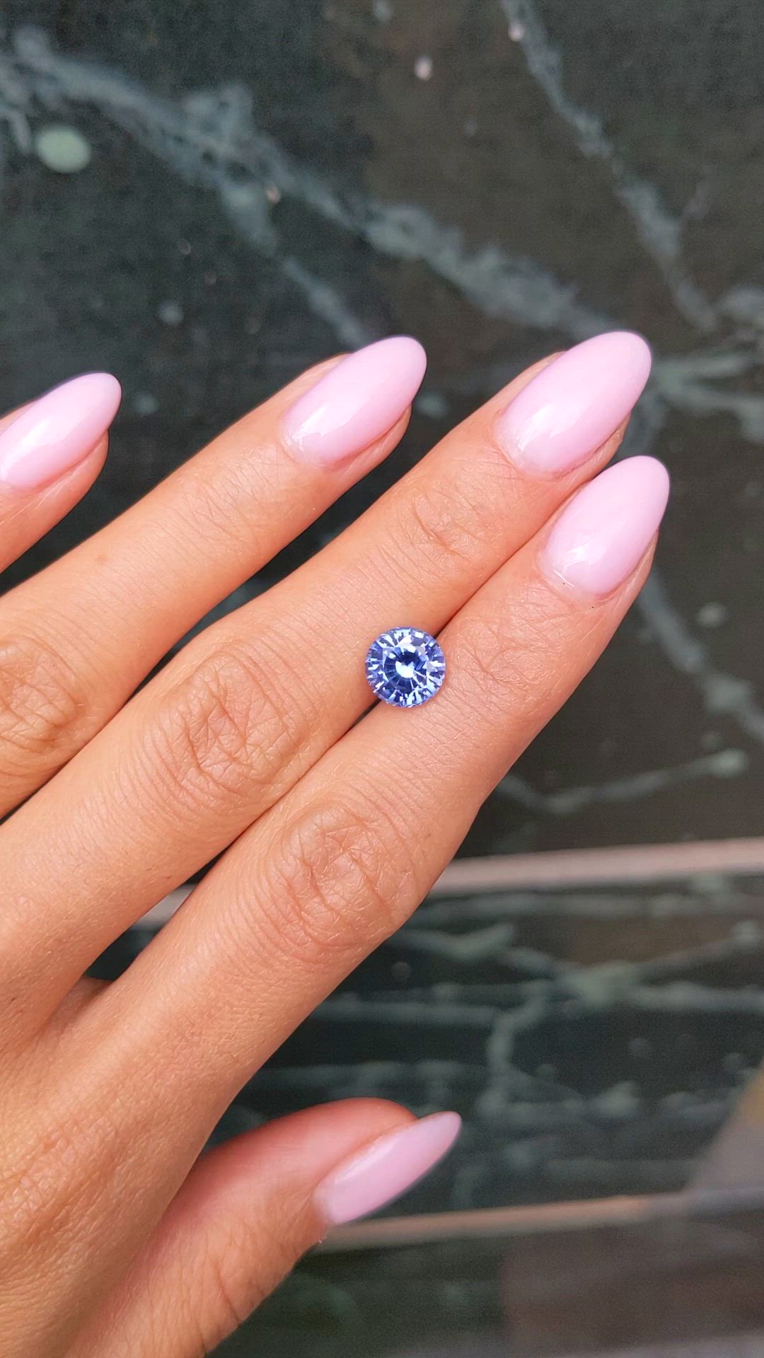 2.55 Ct. Blue Sapphire from Ceylon (Sri Lanka) Size Video