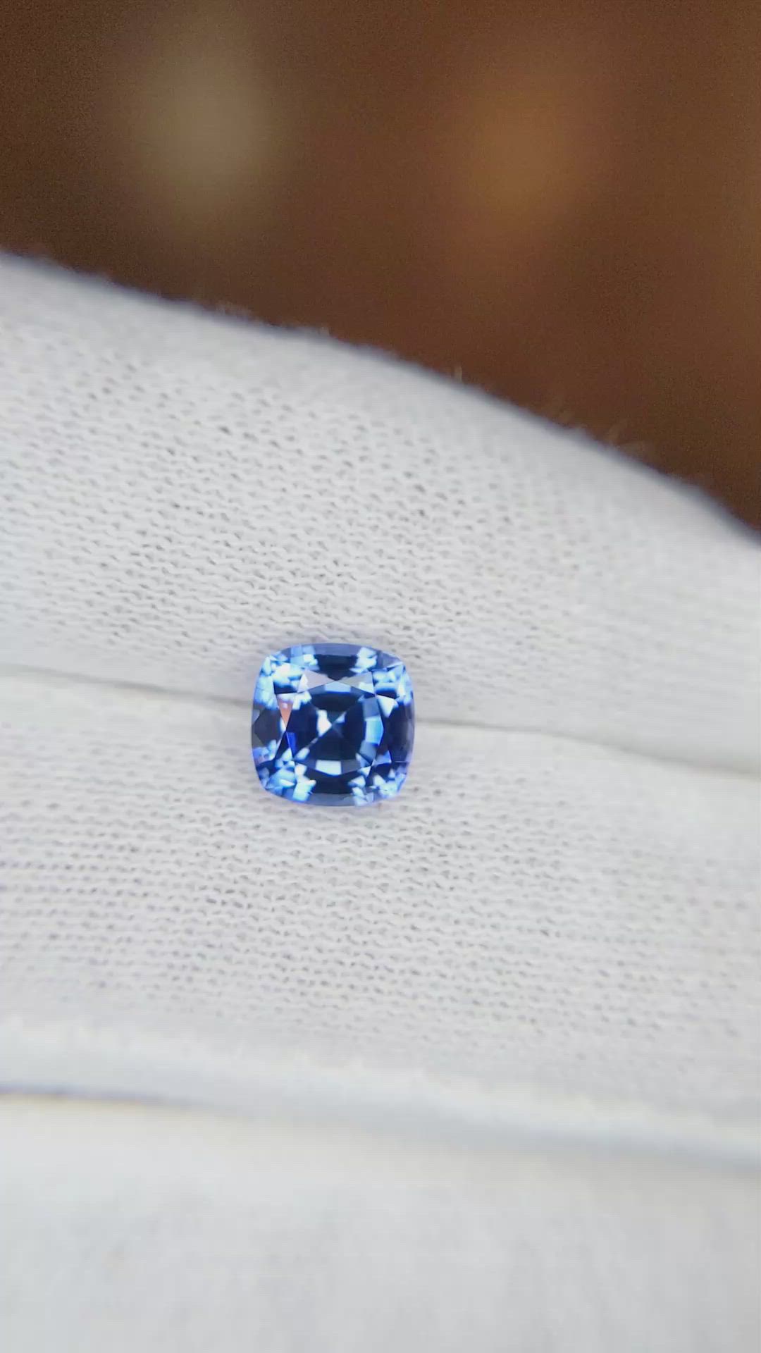 1.94 Ct. Blue Sapphire from Ceylon (Sri Lanka) Size Video