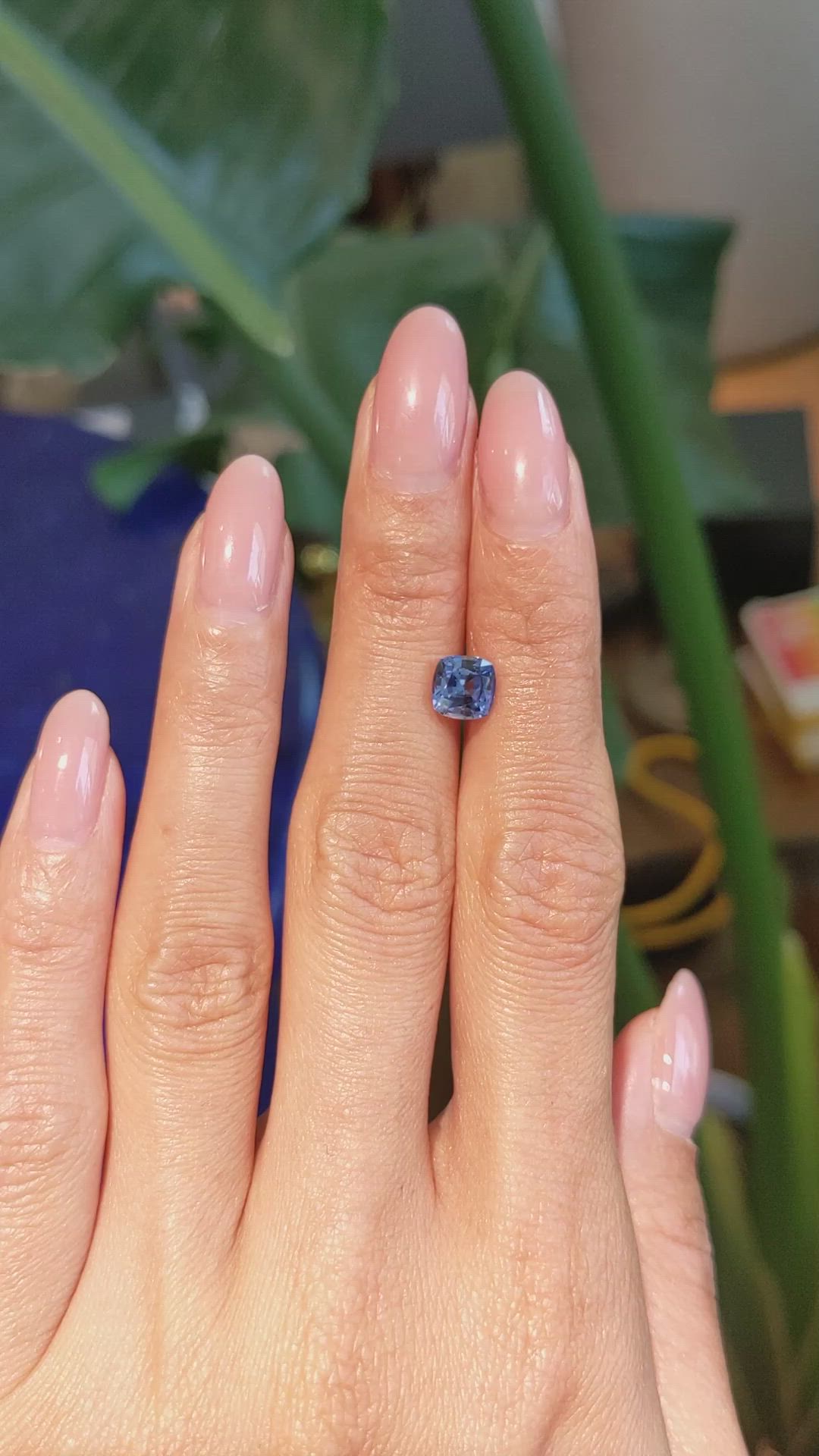 1.94 Ct. Blue Sapphire from Ceylon (Sri Lanka) Size Video