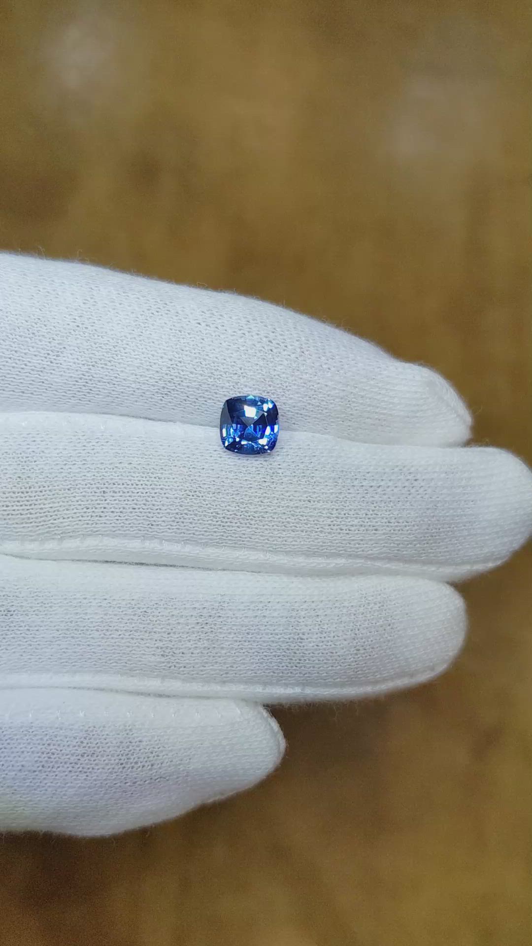 1.94 Ct. Blue Sapphire from Ceylon (Sri Lanka) Size Video