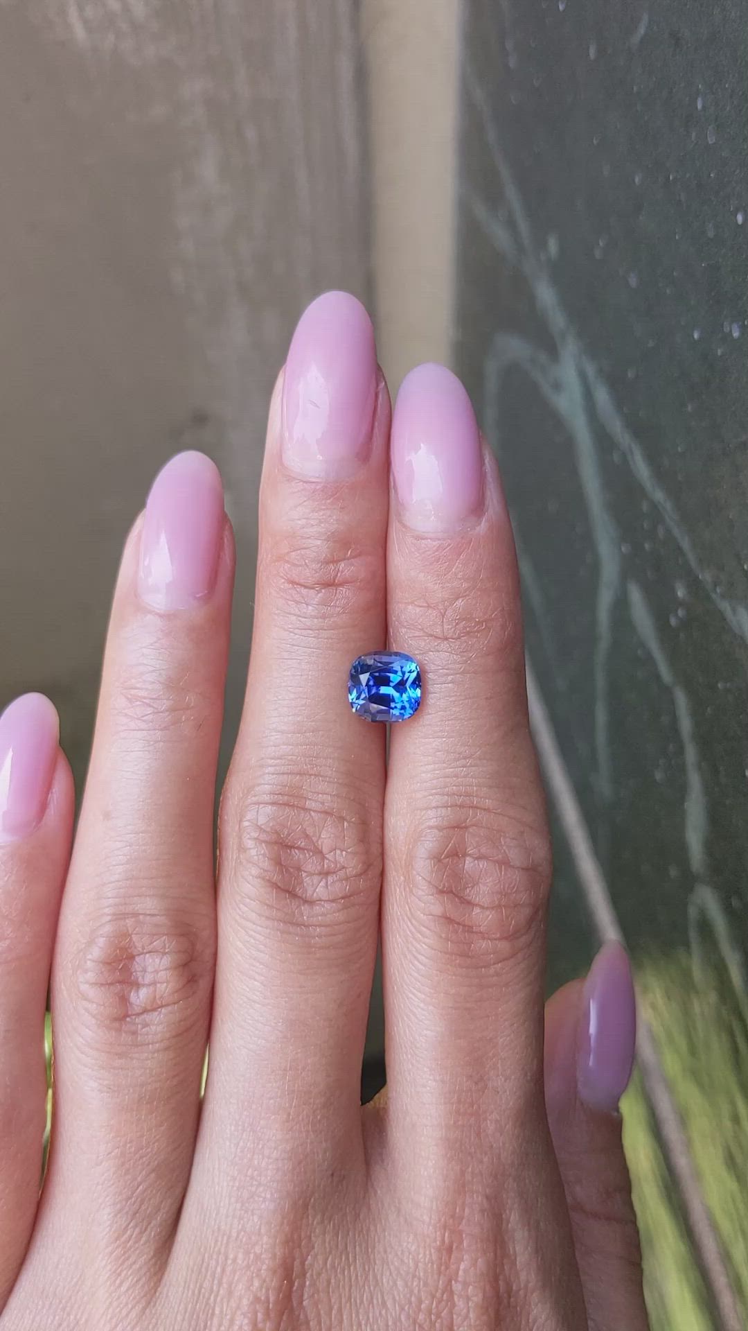 2.66 Ct. Blue Sapphire from Ceylon (Sri Lanka) Size Video