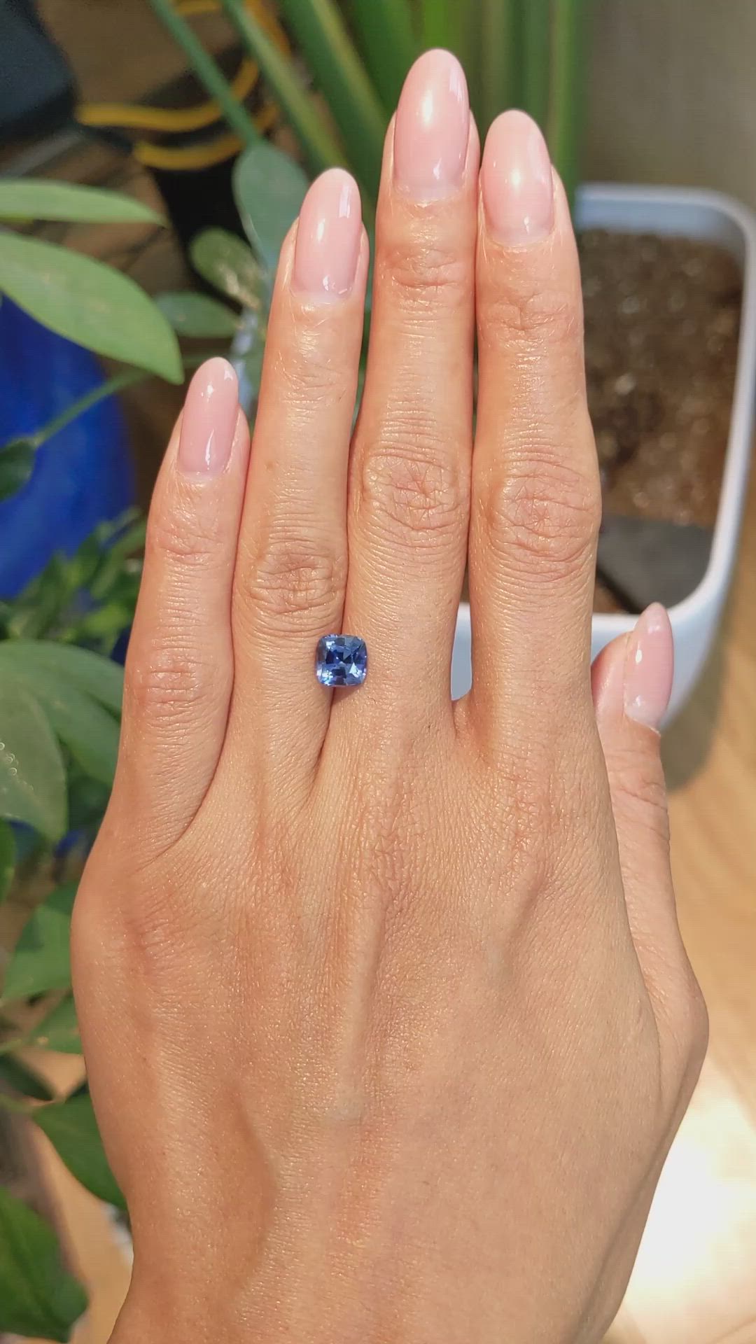 1.96 Ct. Blue Sapphire from Ceylon (Sri Lanka) Size Video