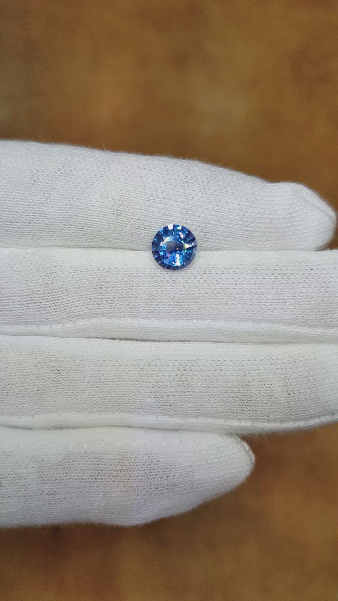 1.66 Ct. Blue Sapphire from Ceylon (Sri Lanka) Size Video