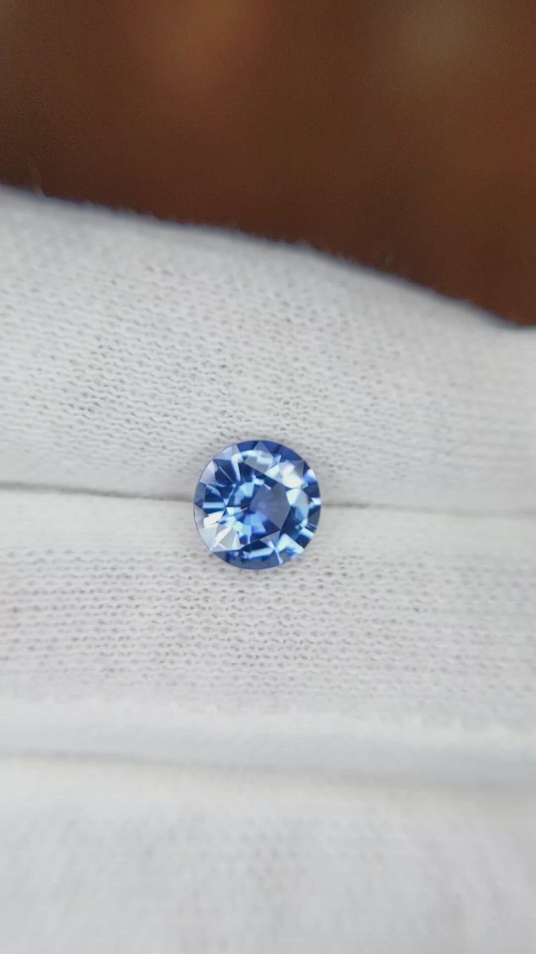 1.66 Ct. Blue Sapphire from Ceylon (Sri Lanka) Size Video