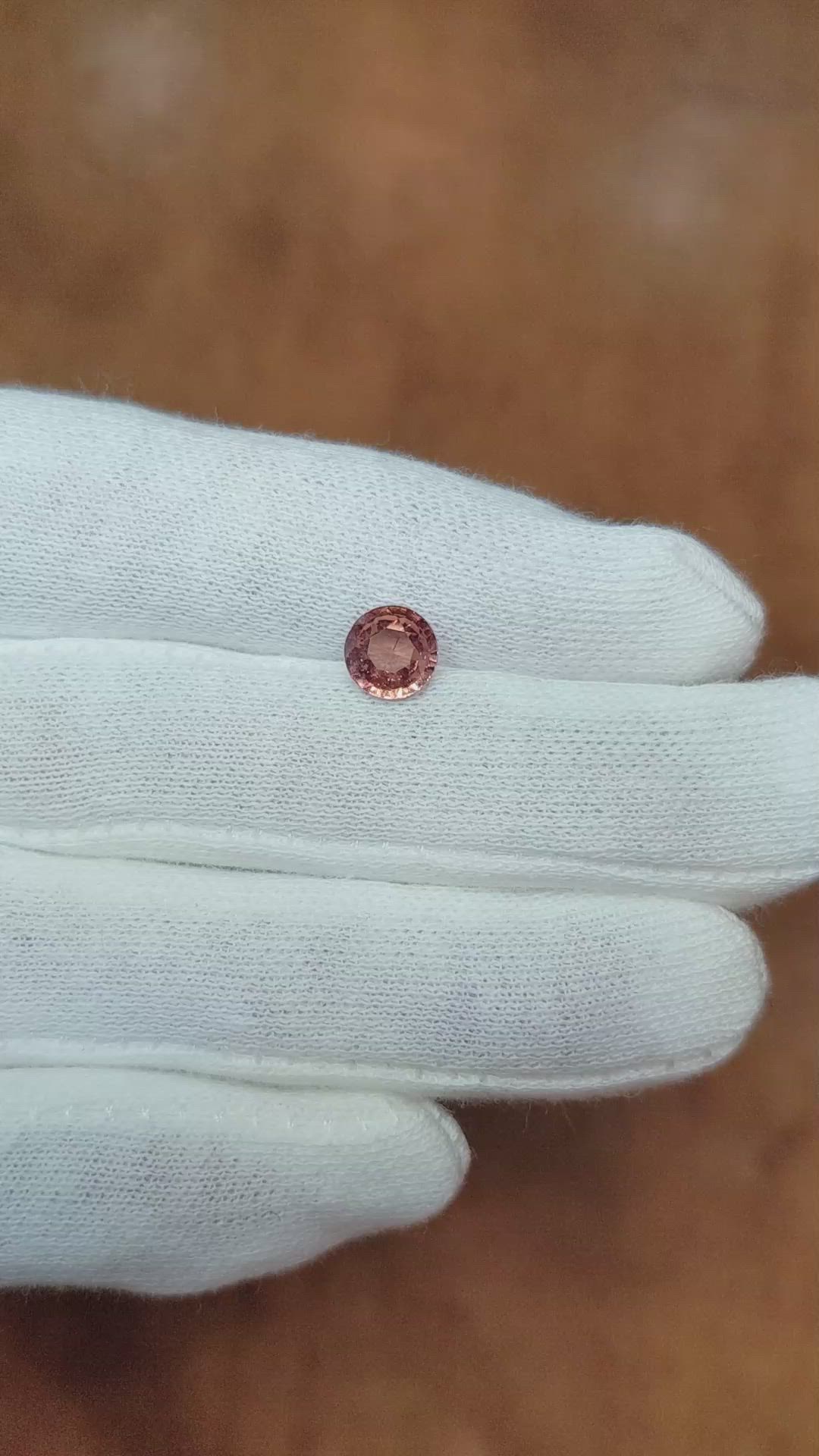 1.37 Ct. Padparadscha Sapphire from Madagascar Size Video
