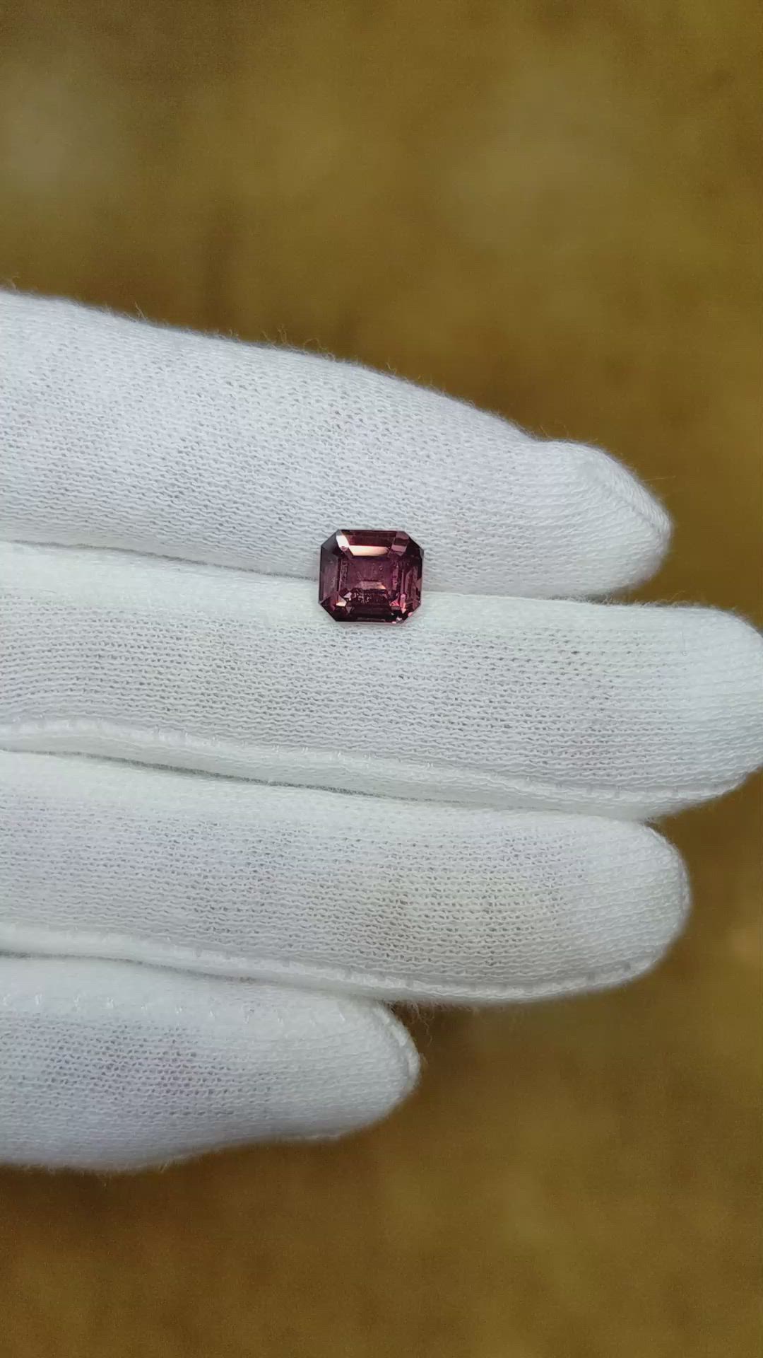2.03 Ct. Pinkish Brown Sapphire from Madagascar Size Video