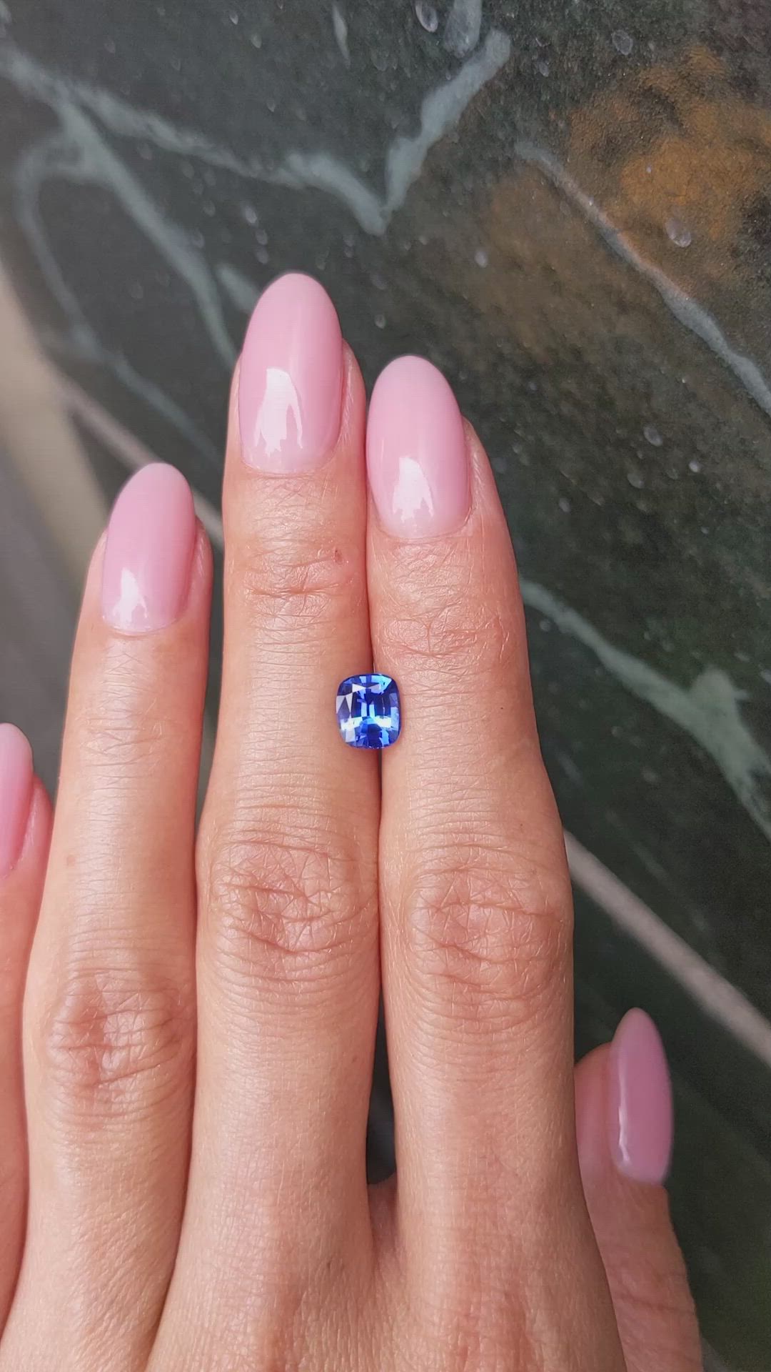 1.41 Ct. Blue Sapphire from Ceylon (Sri Lanka) Size Video