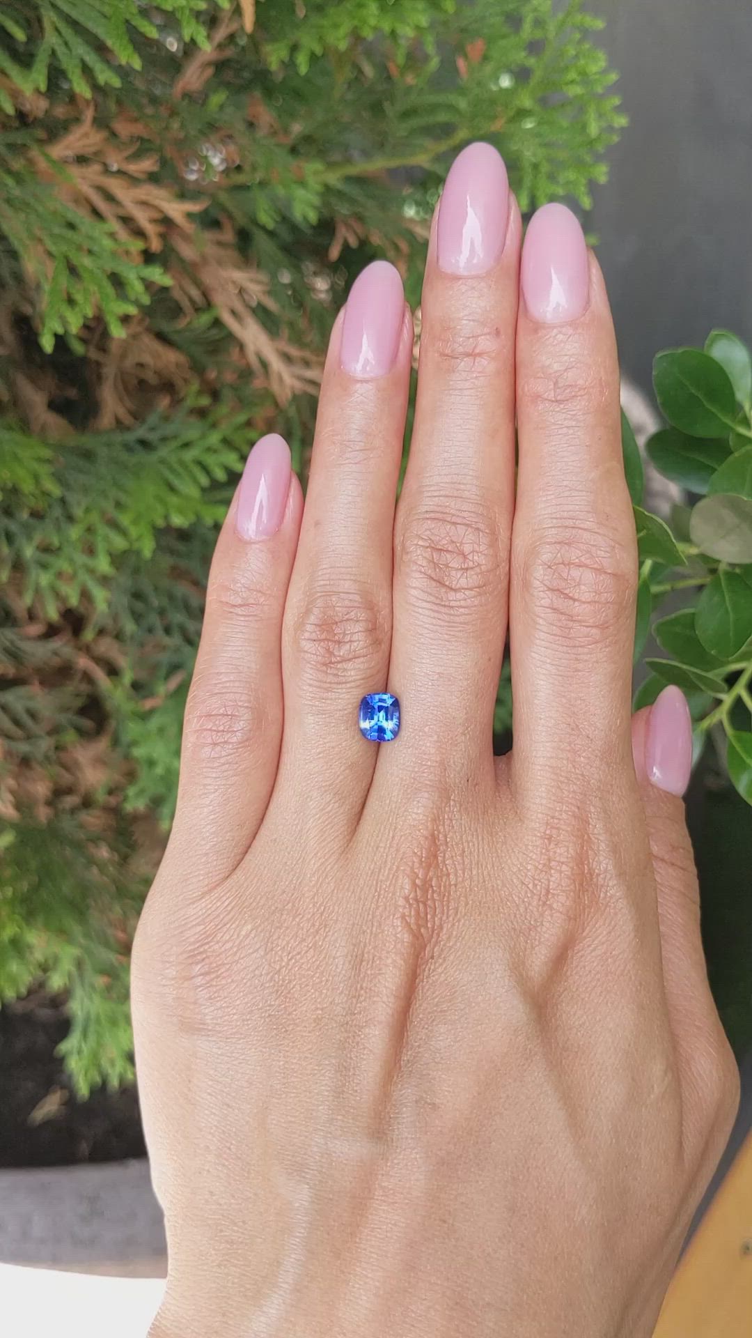 1.41 Ct. Blue Sapphire from Ceylon (Sri Lanka) Size Video