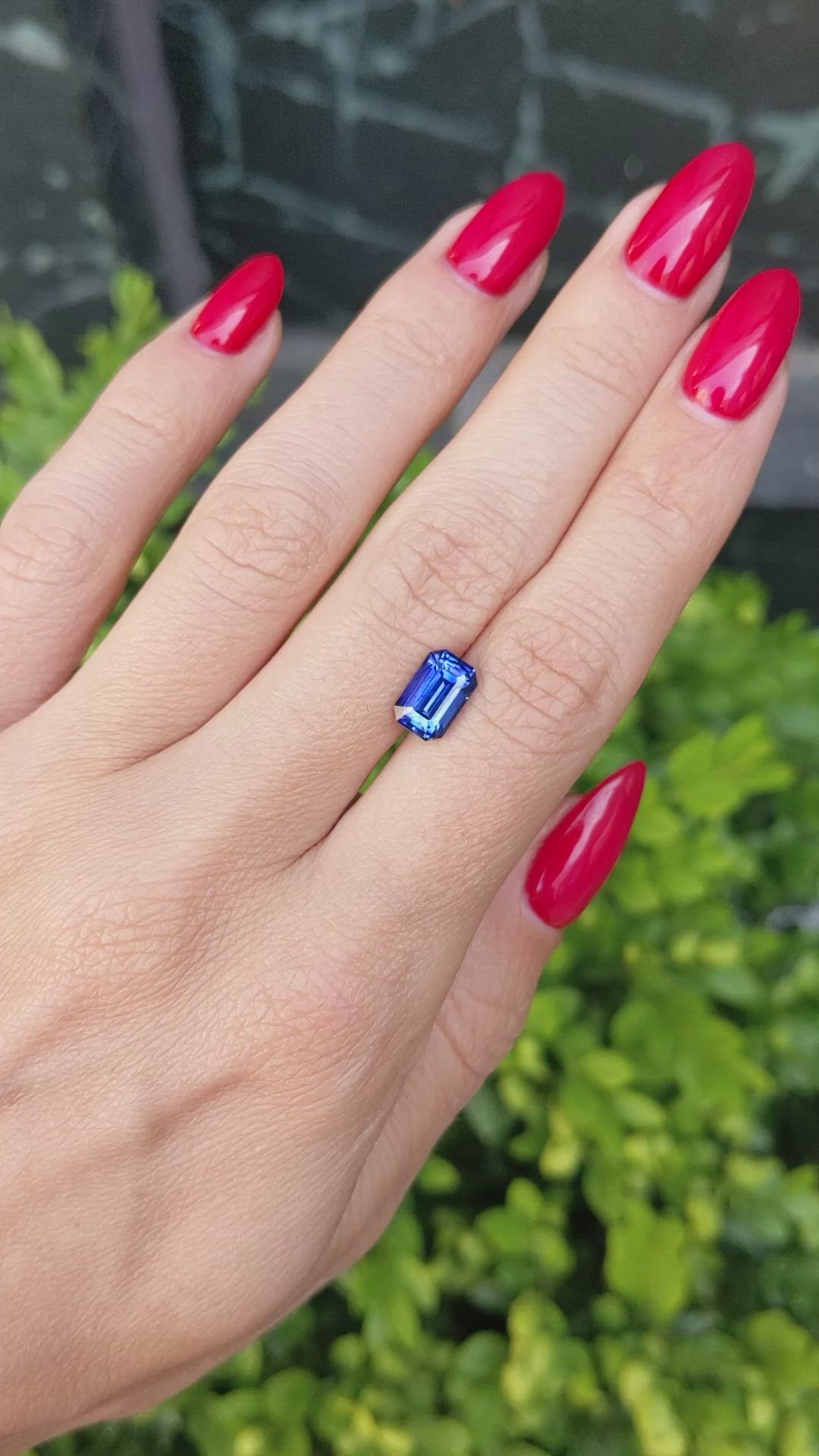 2.57 Ct. Blue Sapphire from Ceylon (Sri Lanka) Size Video