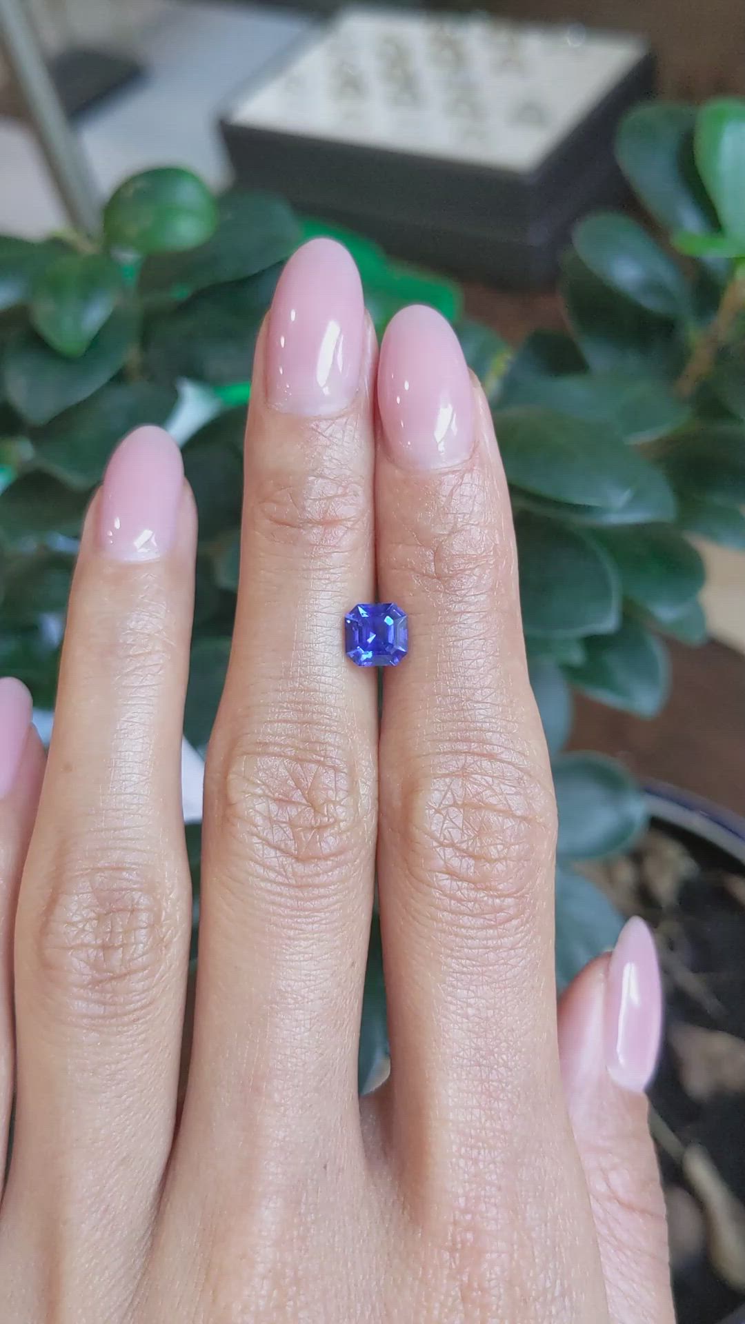 1.33 Ct. Blue Sapphire from Ceylon (Sri Lanka) Size Video