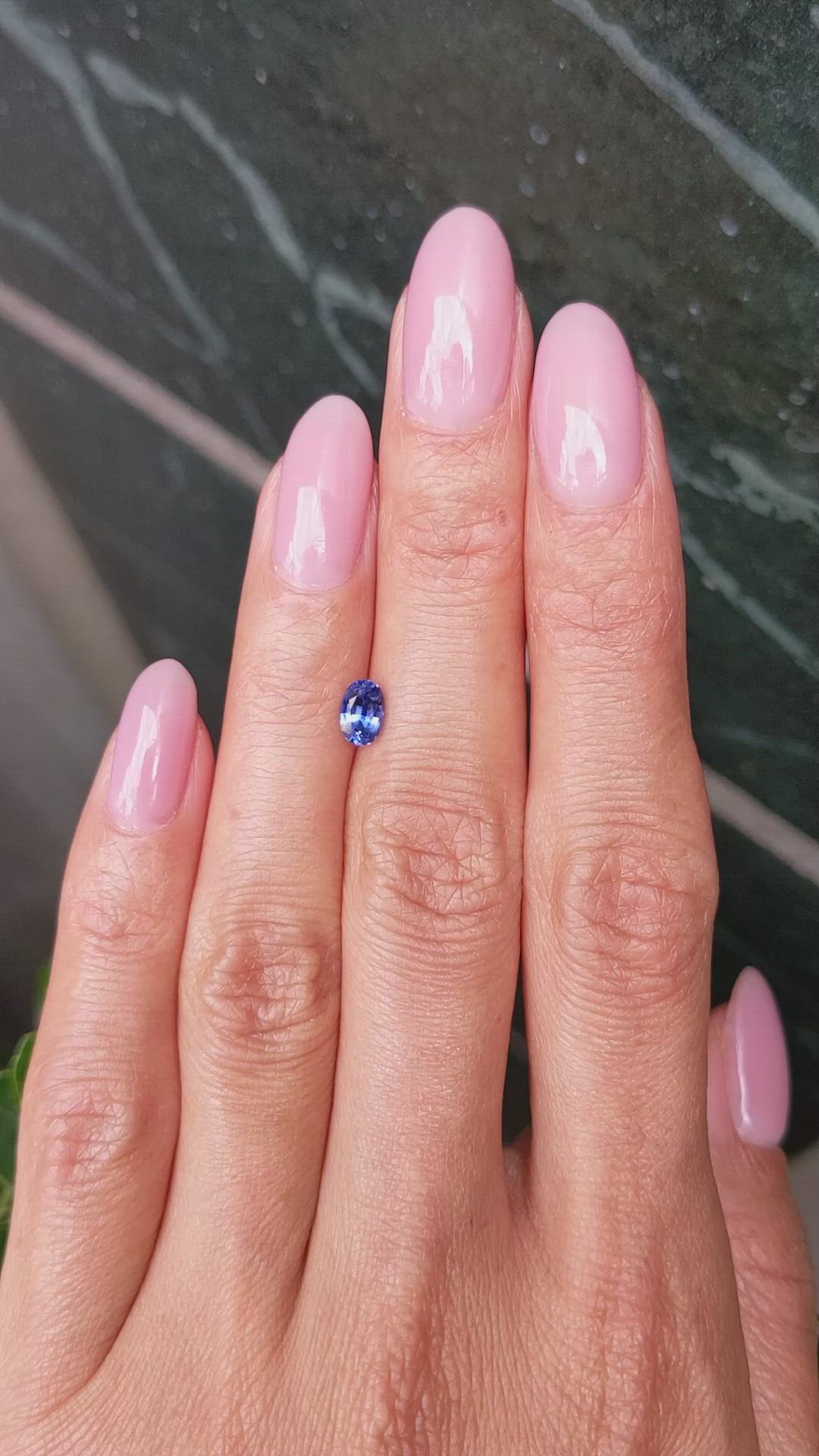 0.70 Ct. Blue Sapphire from Ceylon (Sri Lanka) Size Video