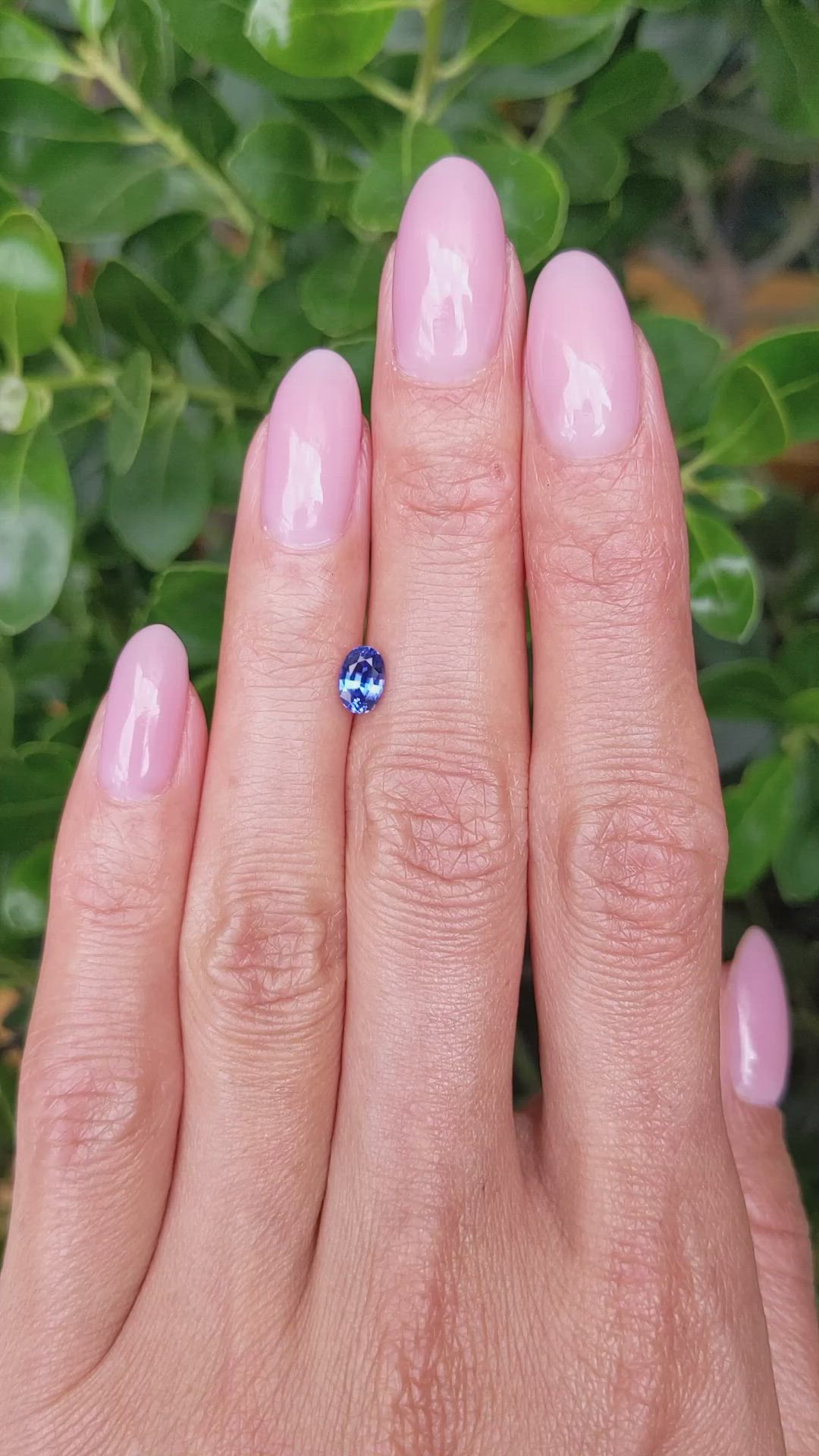 0.70 Ct. Blue Sapphire from Ceylon (Sri Lanka) Size Video