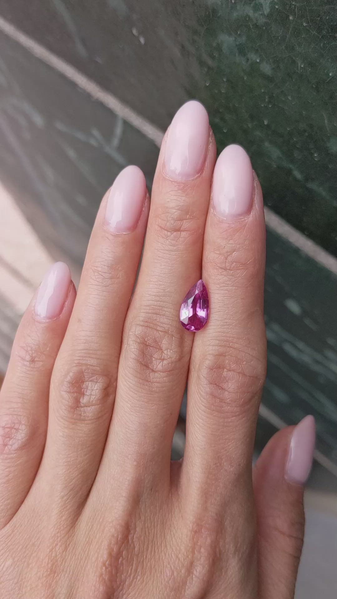 3.02 Ct. Pink Sapphire from Ceylon (Sri Lanka) Size Video