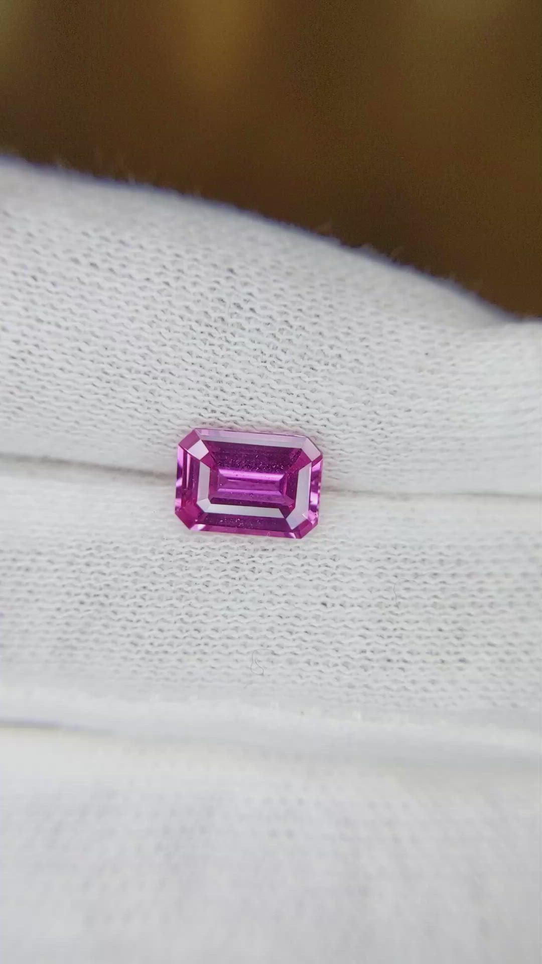 1.56 Ct. Pink Sapphire from Ceylon (Sri Lanka) Size Video