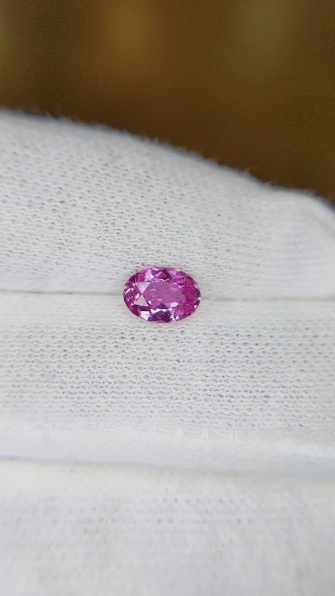 0.92 Ct. Pink Sapphire from Ceylon (Sri Lanka) Size Video