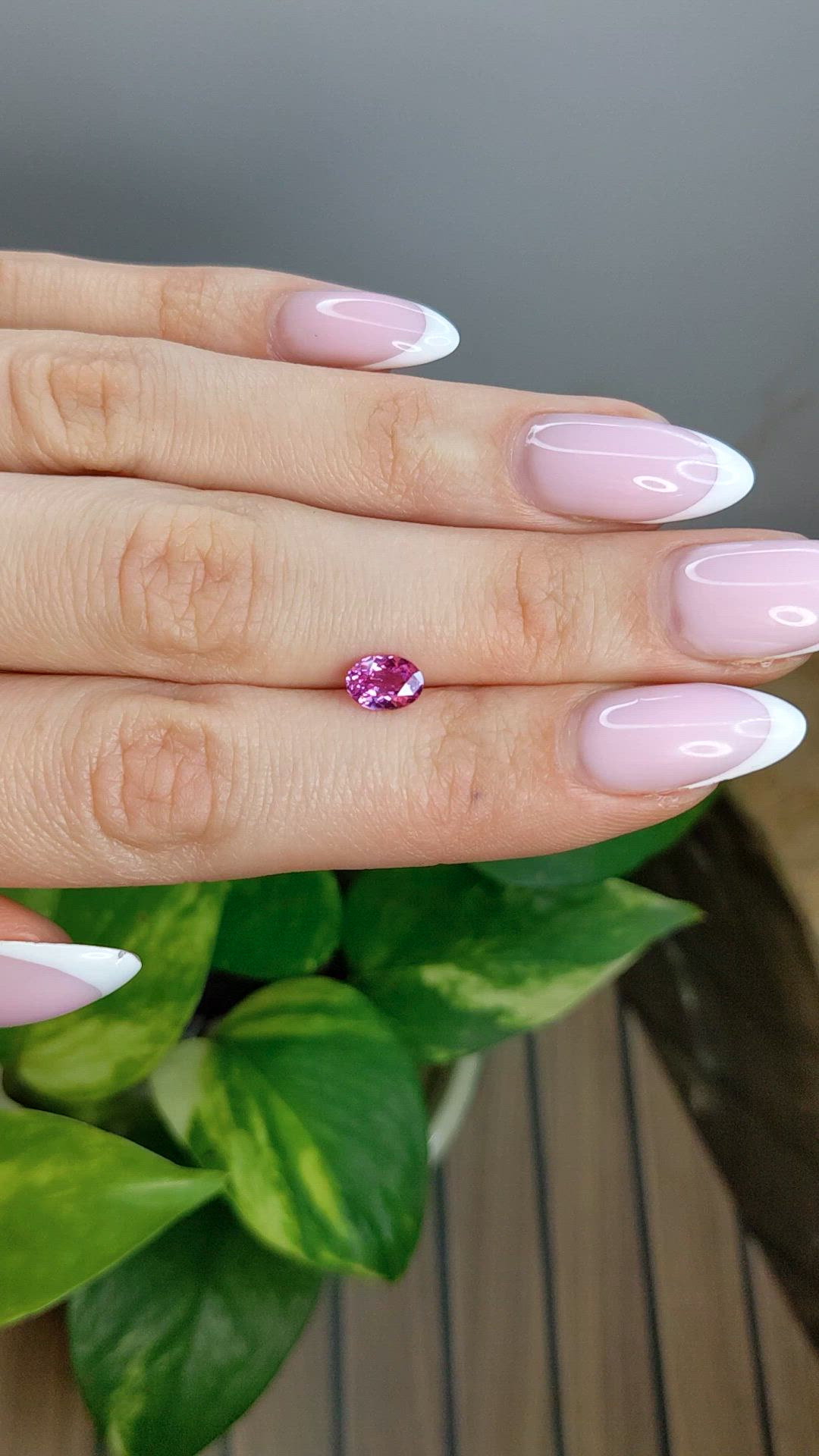 0.92 Ct. Pink Sapphire from Ceylon (Sri Lanka) Size Video