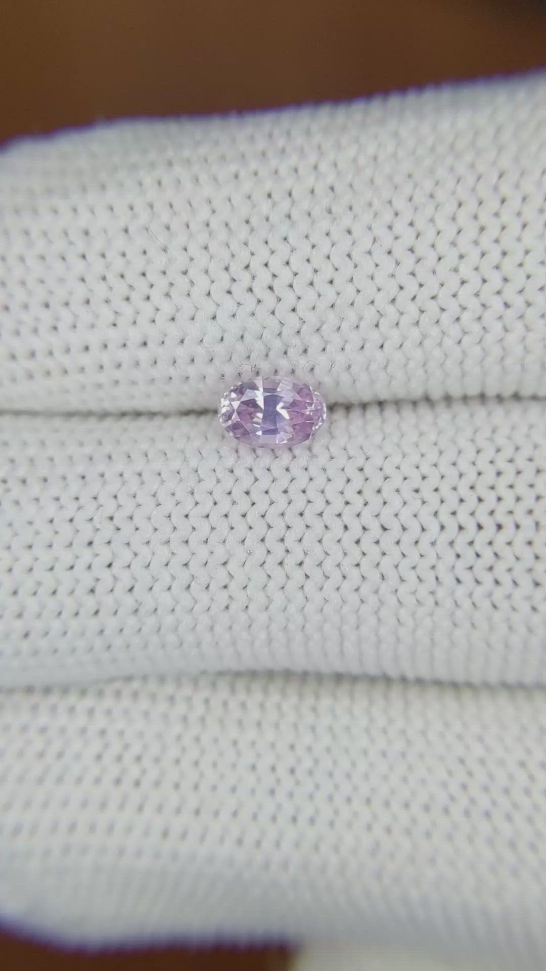 0.62 Ct. Pink Sapphire from Ceylon (Sri Lanka) Size Video