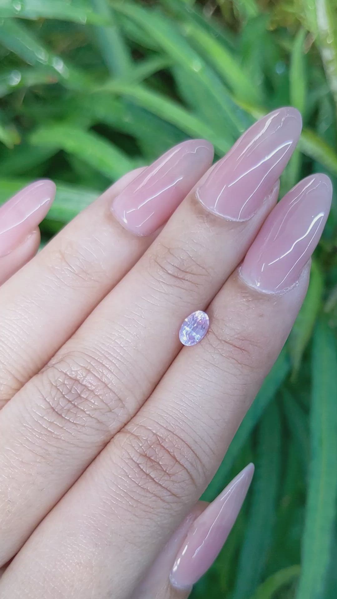 0.62 Ct. Pink Sapphire from Ceylon (Sri Lanka) Size Video