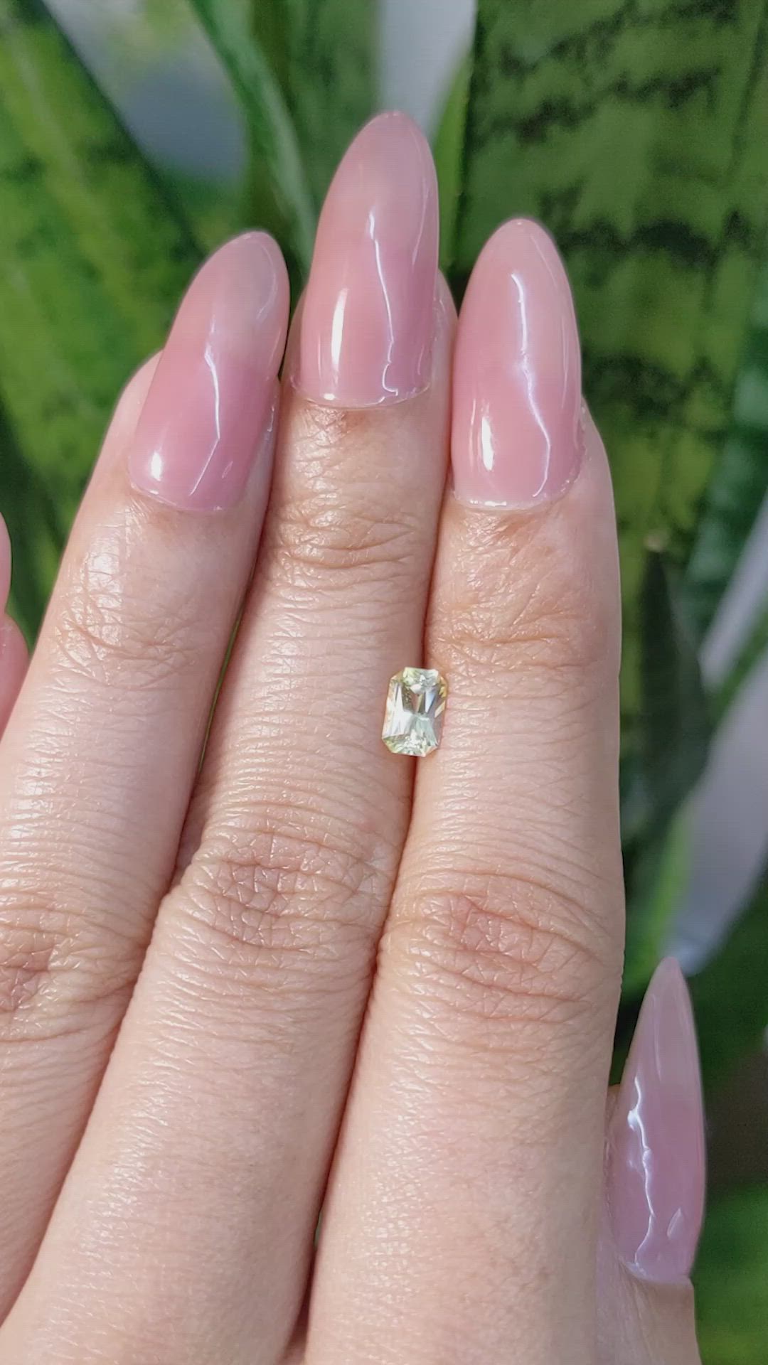 0.66 Ct. Yellow Sapphire from Ceylon (Sri Lanka) Size Video