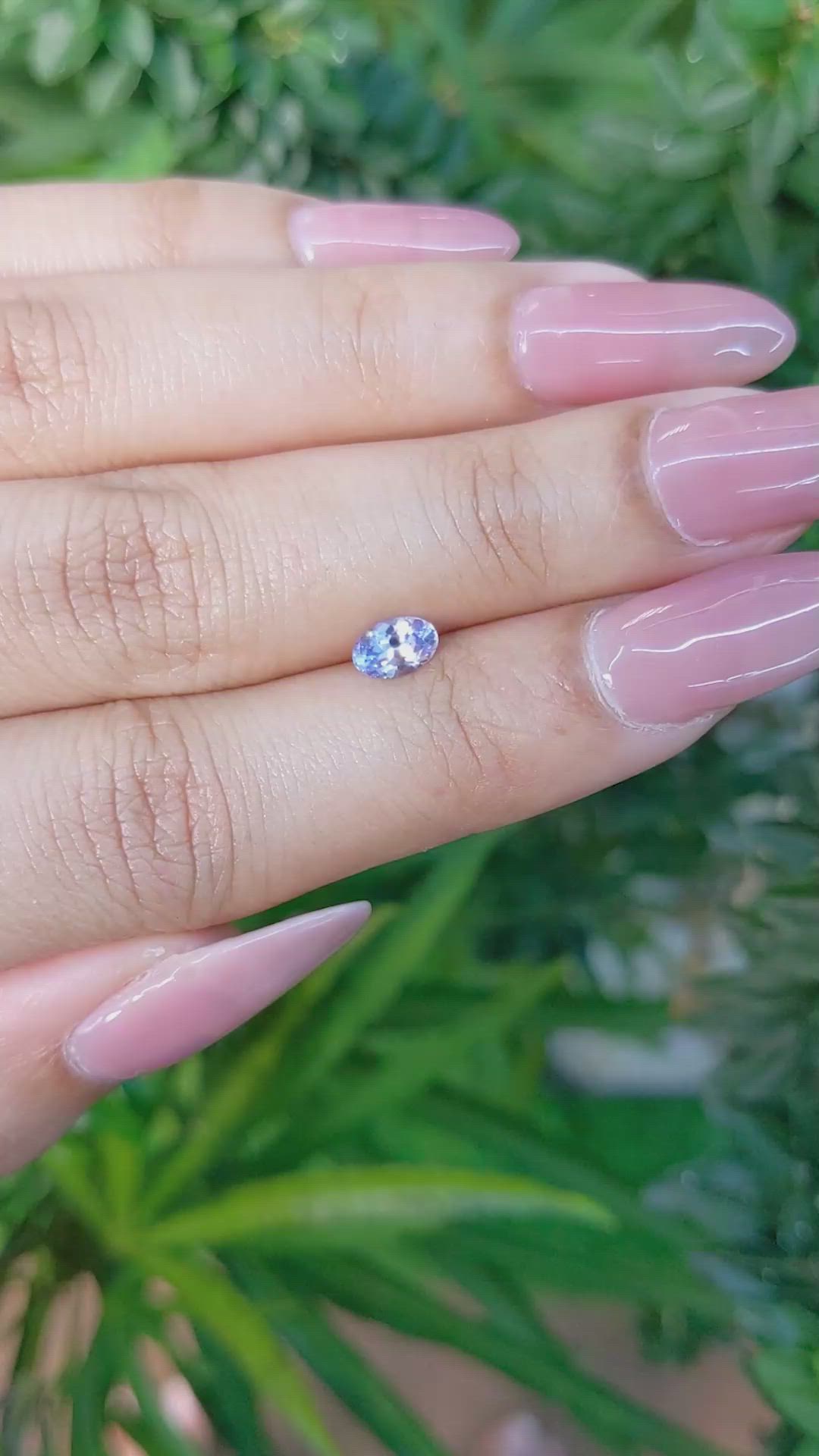 0.52 Ct. Blue Sapphire from Ceylon (Sri Lanka) Size Video