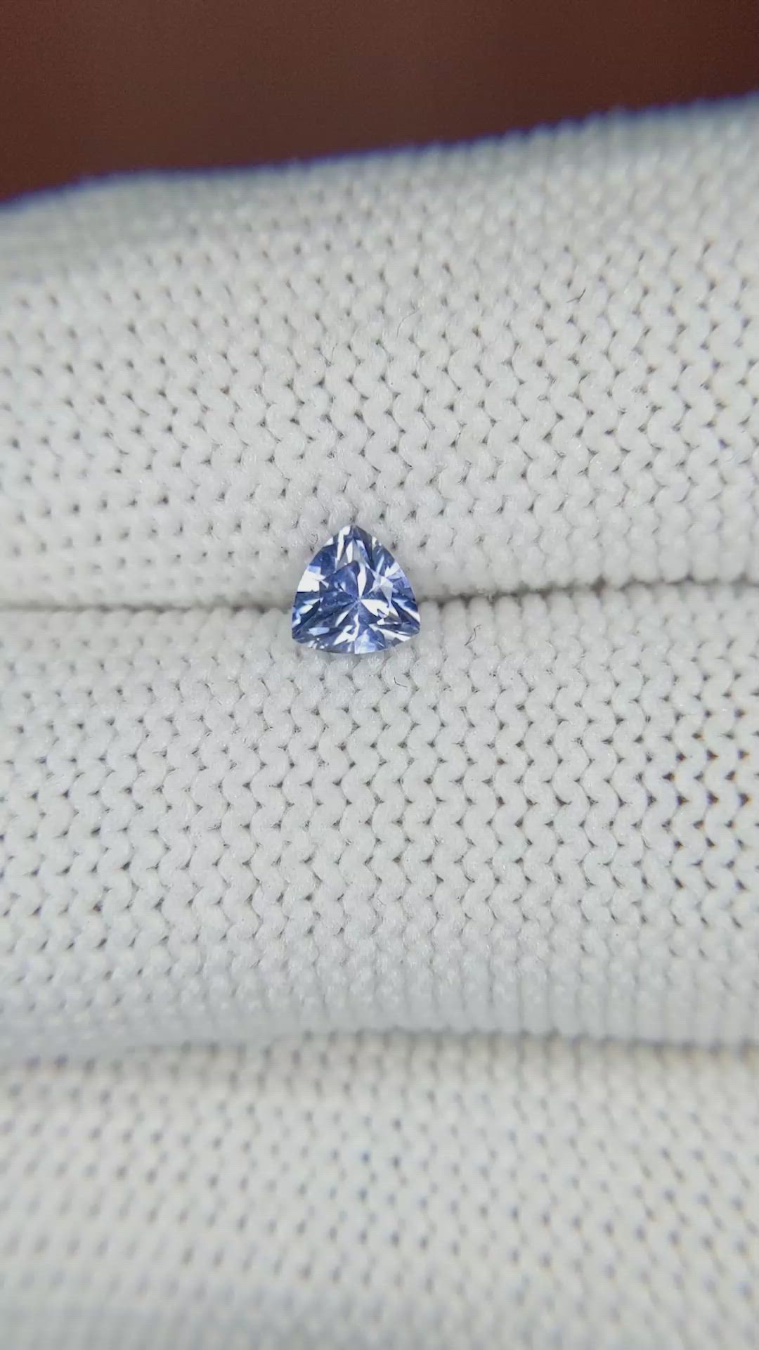0.39 Ct. Blue Sapphire from Ceylon (Sri Lanka) Size Video
