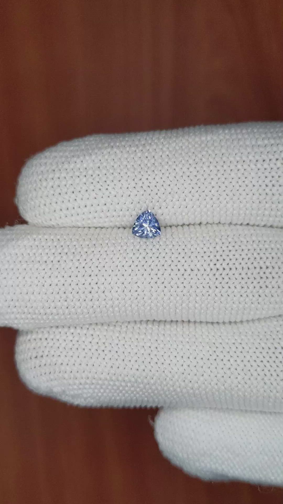 0.39 Ct. Blue Sapphire from Ceylon (Sri Lanka) Size Video