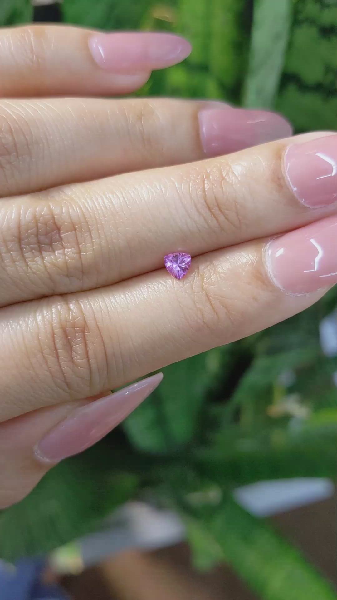 0.30 Ct. Pink Sapphire from Ceylon (Sri Lanka) Size Video