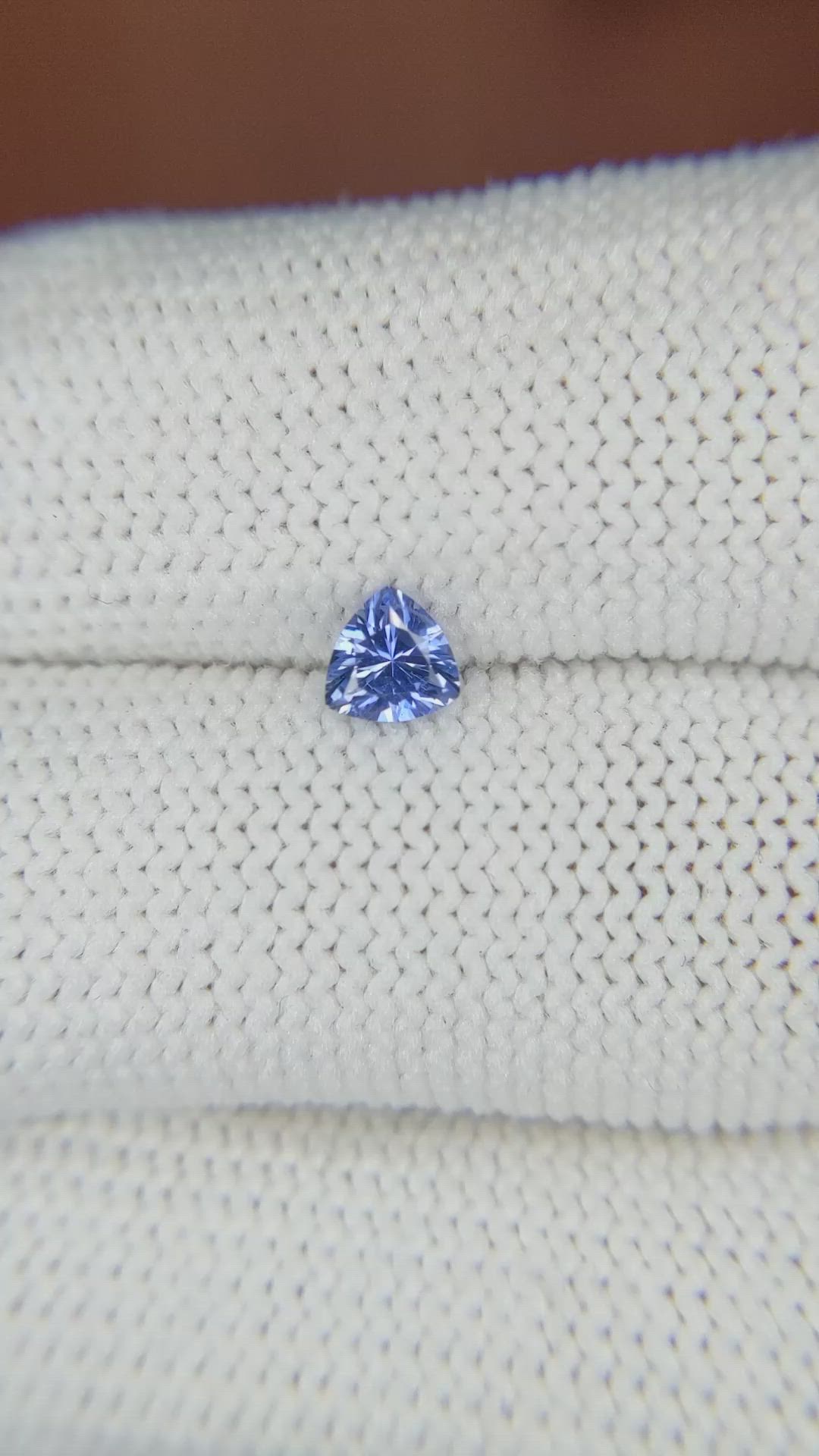 0.40 Ct. Blue Sapphire from Ceylon (Sri Lanka) Size Video