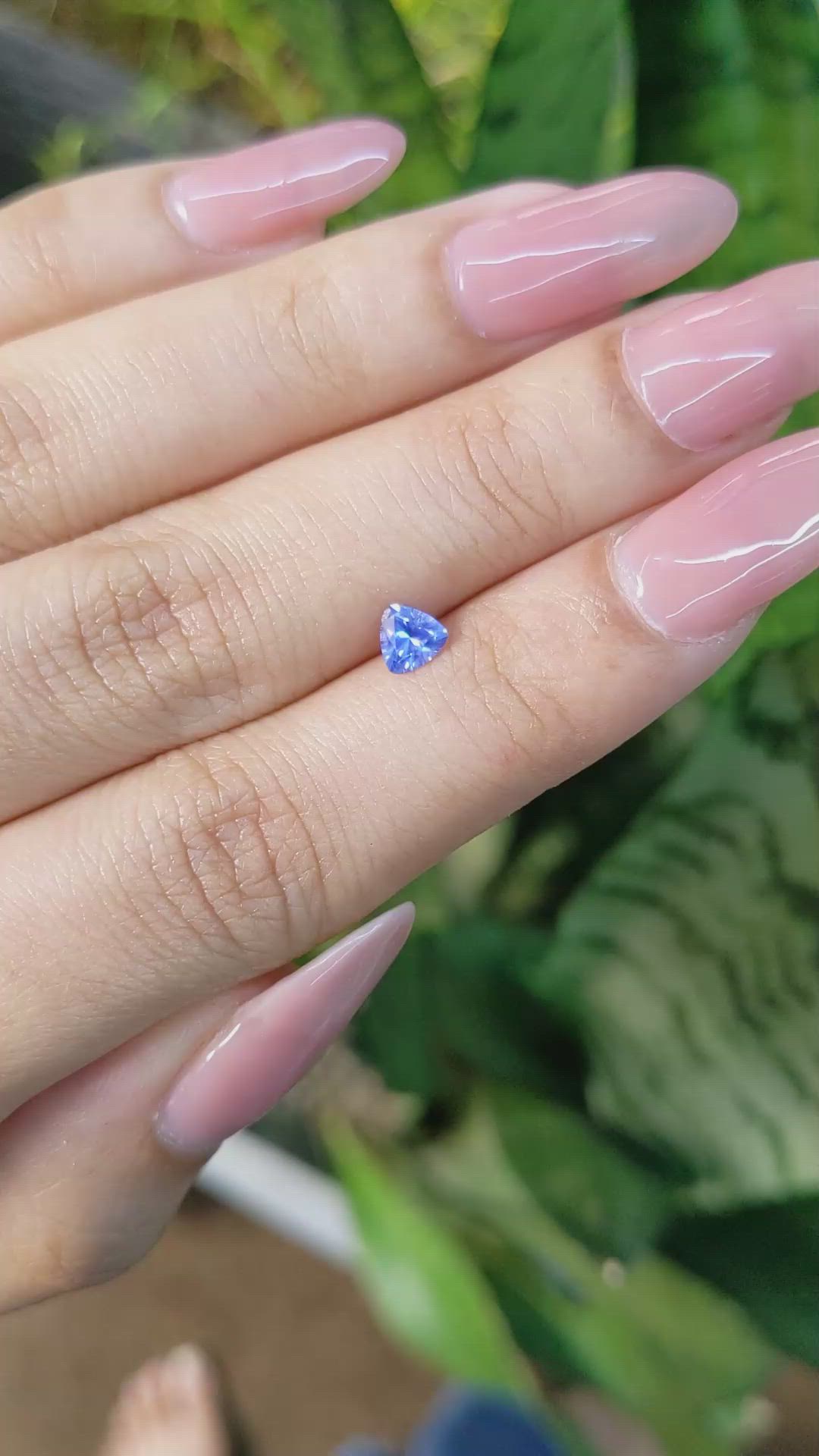 0.42 Ct. Blue Sapphire from Ceylon (Sri Lanka) Size Video