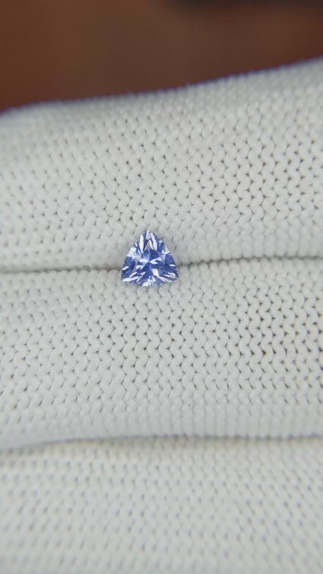 0.48 Ct. Blue Sapphire from Ceylon (Sri Lanka) Size Video
