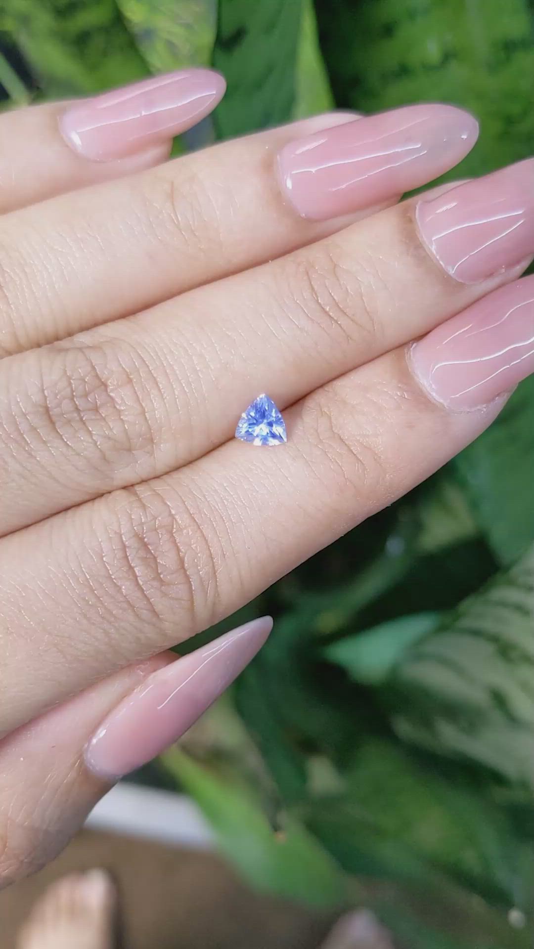 0.48 Ct. Blue Sapphire from Ceylon (Sri Lanka) Size Video