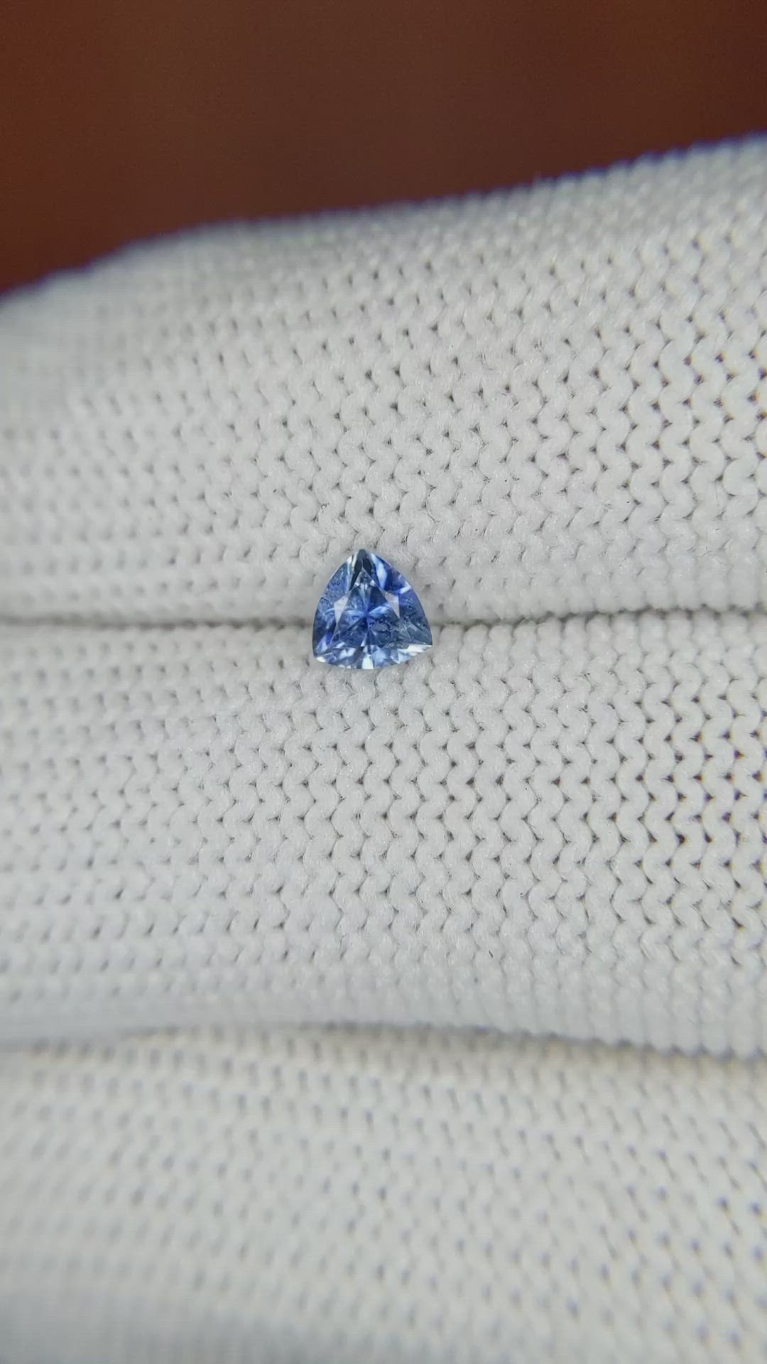 0.40 Ct. Blue Sapphire from Ceylon (Sri Lanka) Size Video