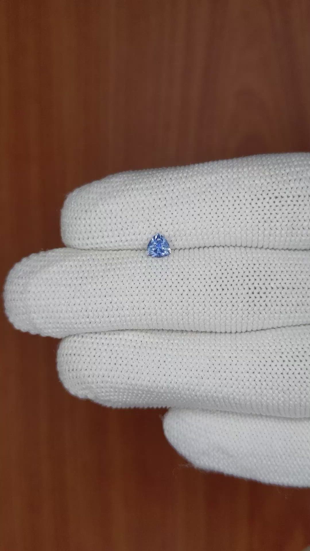 0.40 Ct. Blue Sapphire from Ceylon (Sri Lanka) Size Video