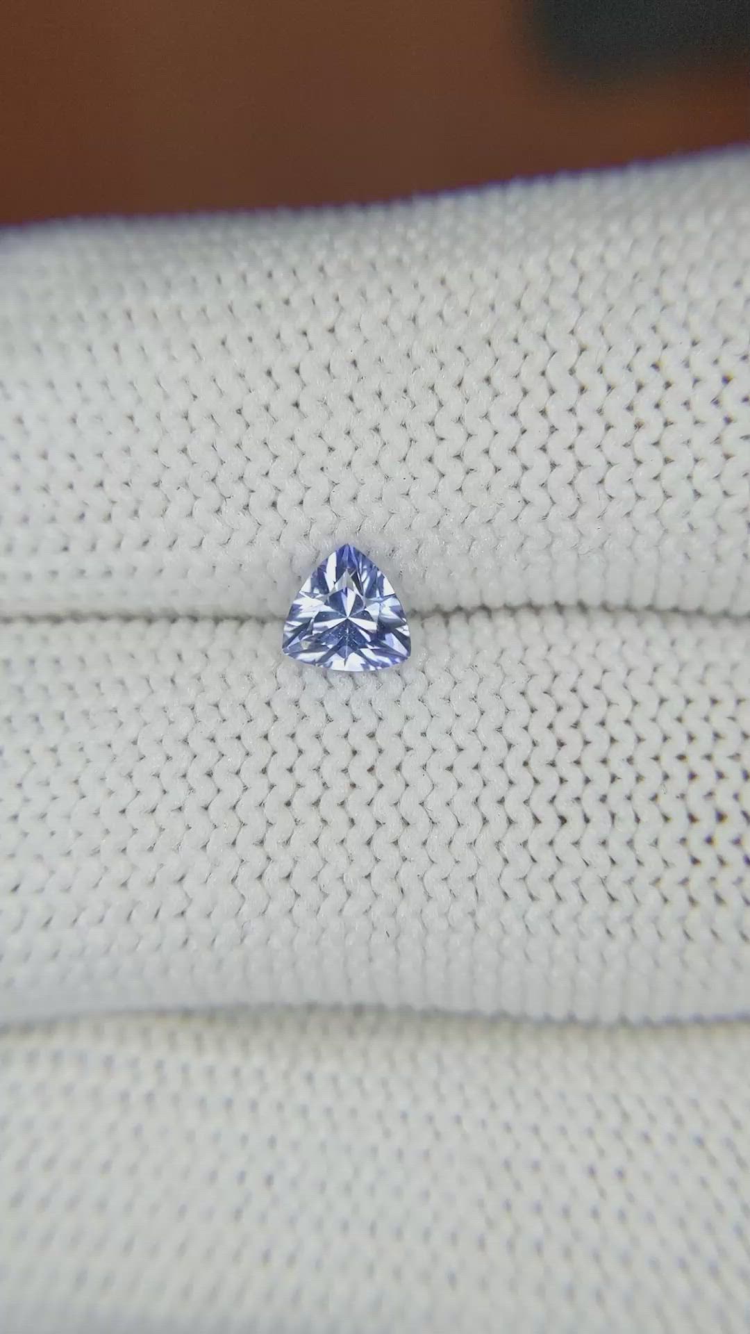 0.48 Ct. Blue Sapphire from Ceylon (Sri Lanka) Size Video