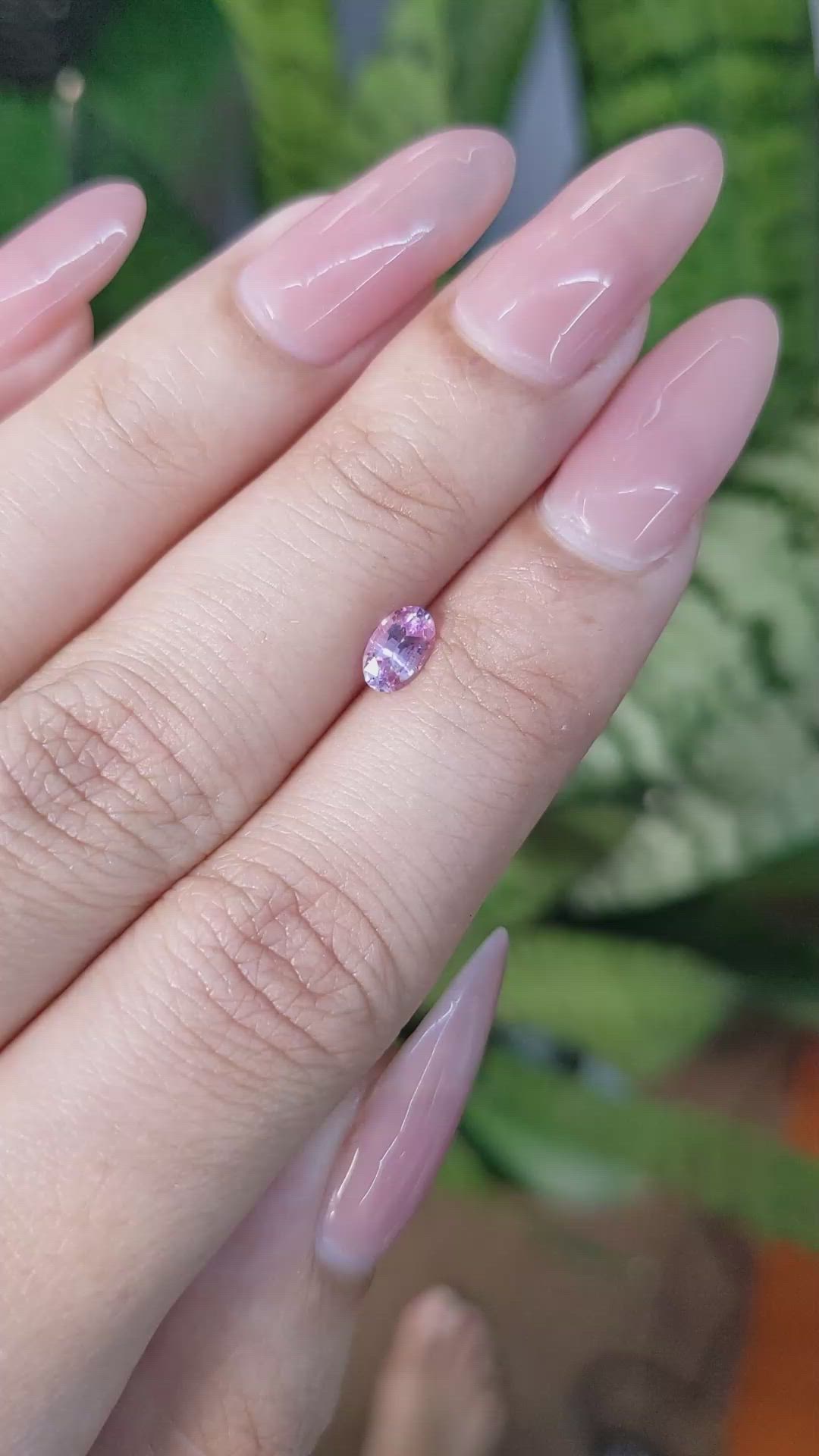 0.50 Ct. Pink Sapphire from Ceylon (Sri Lanka) Size Video