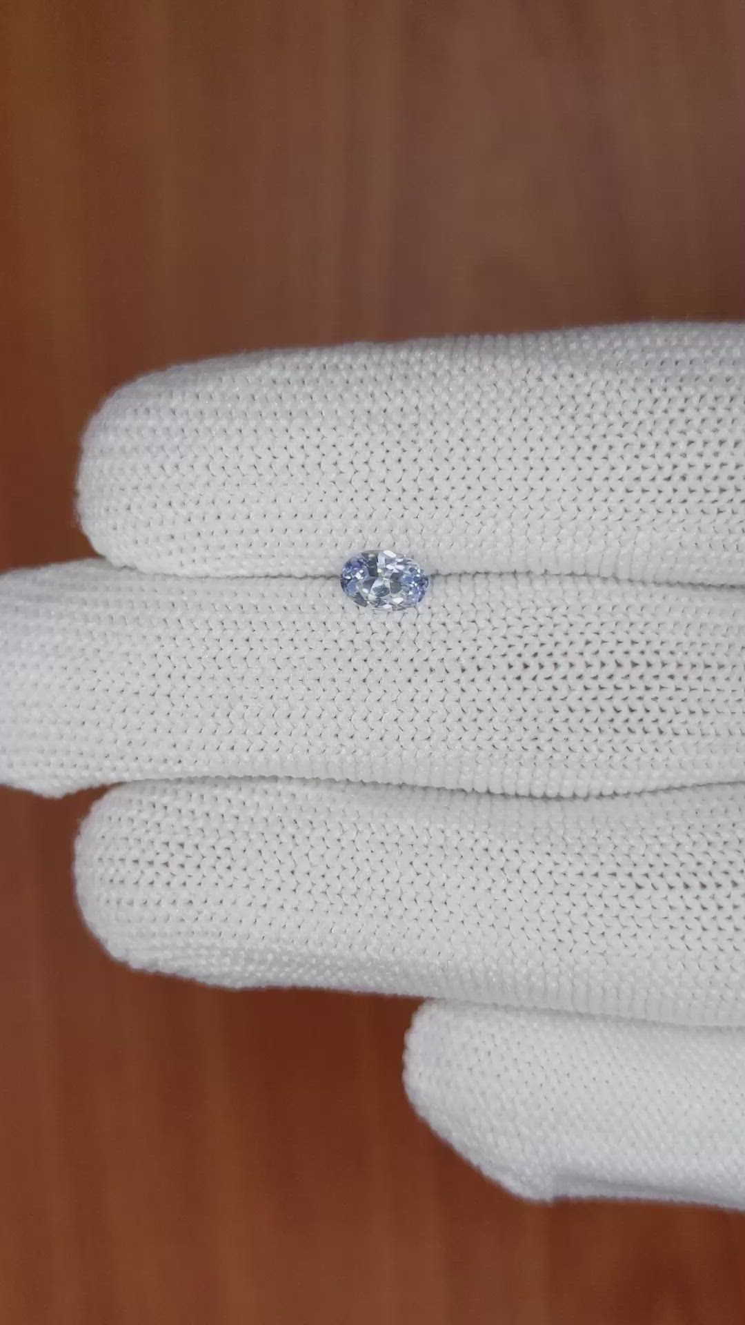 0.51 Ct. Blue Sapphire from Ceylon (Sri Lanka) Size Video