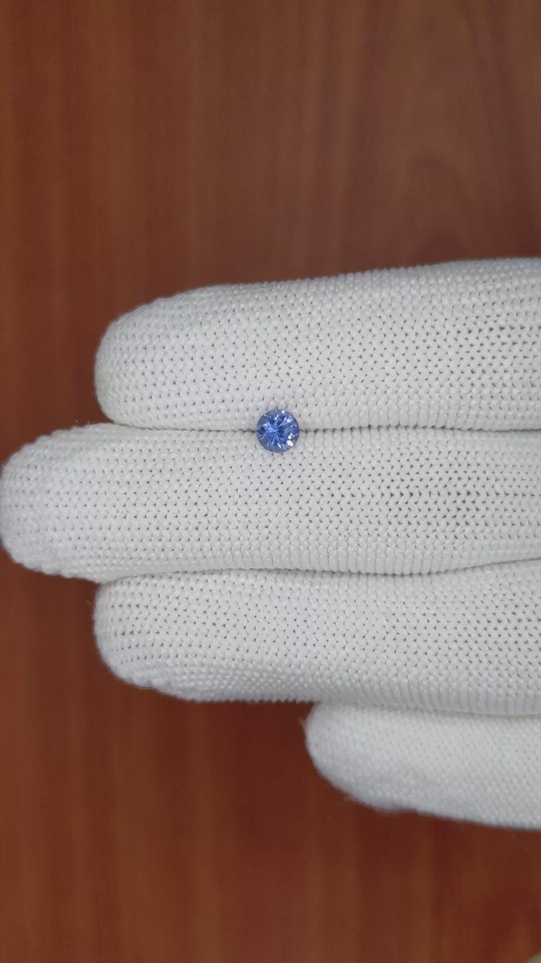 0.41 Ct. Blue Sapphire from Ceylon (Sri Lanka) Size Video